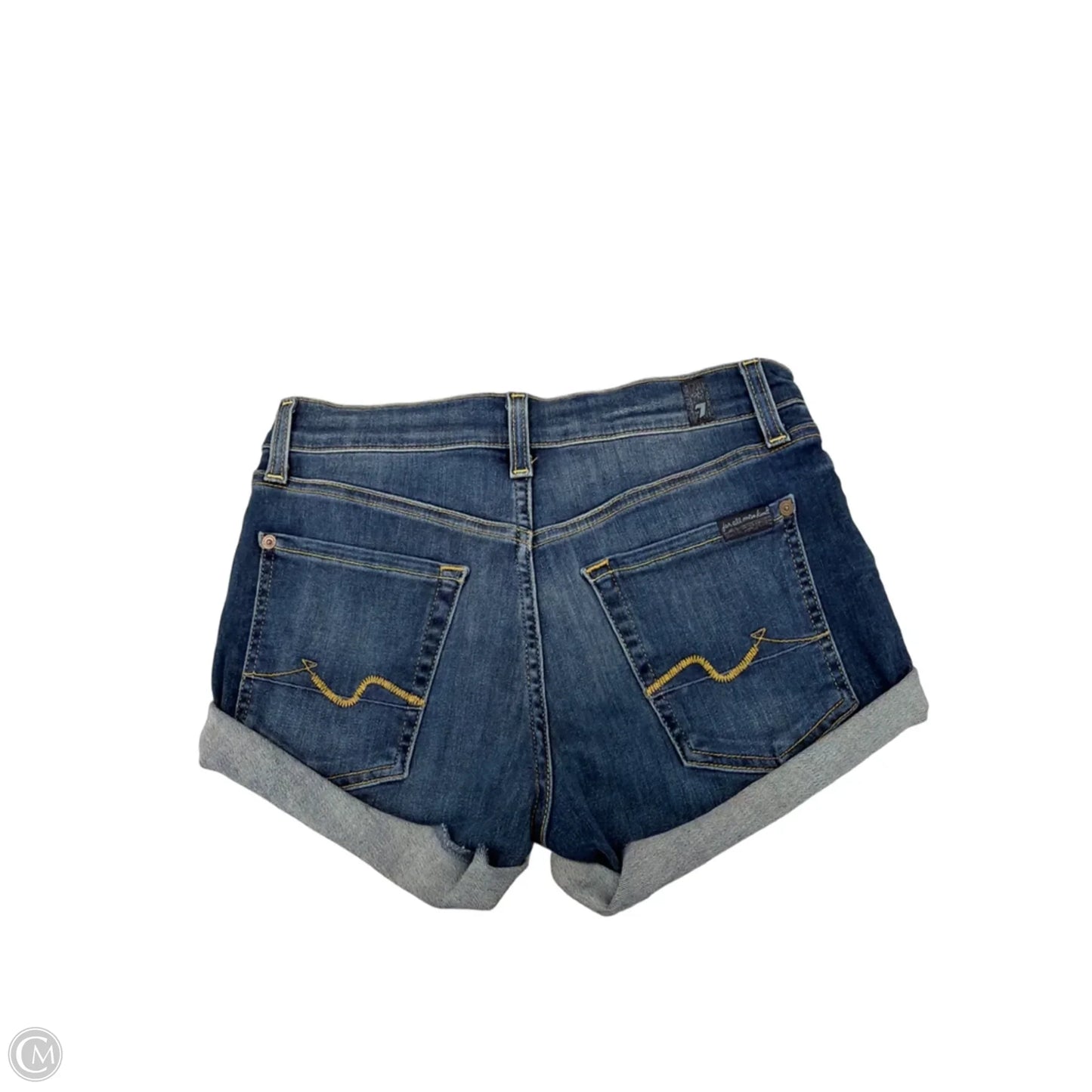 Shorts By 7 For All Mankind In Blue, Size: 0