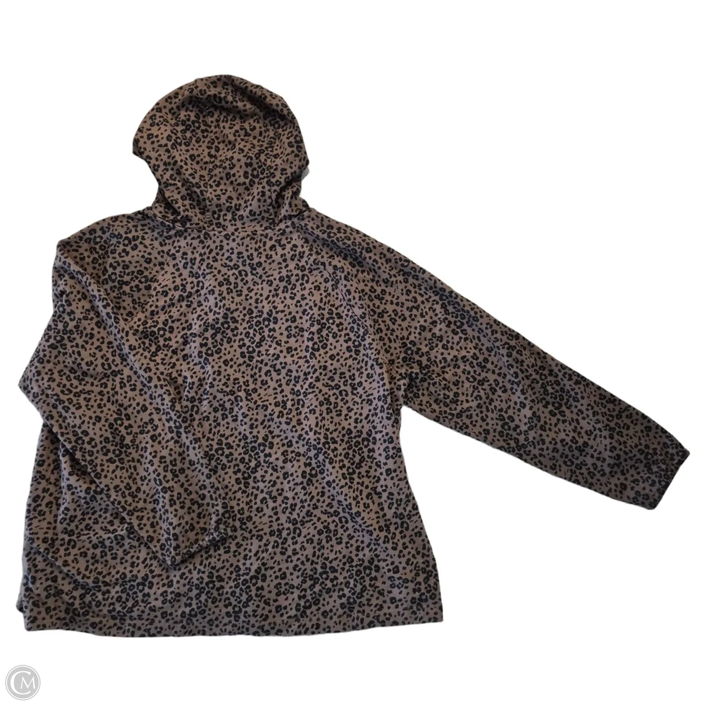 Sweatshirt Hoodie By J. Jill In Animal Print, Size: Xl