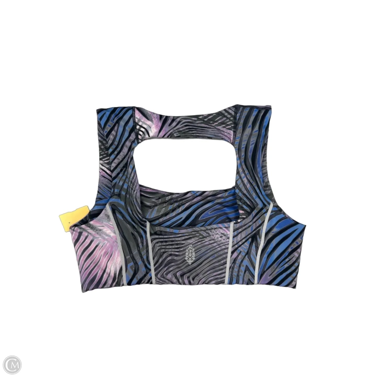 Athletic Bra By Free People In Grey & Purple, Size: Xl