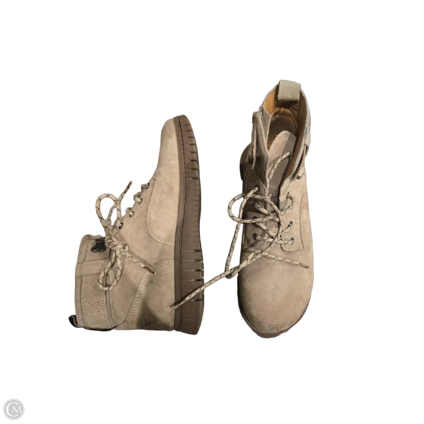 Boots Ankle Flats By Comfortiva In Tan, Size: 7