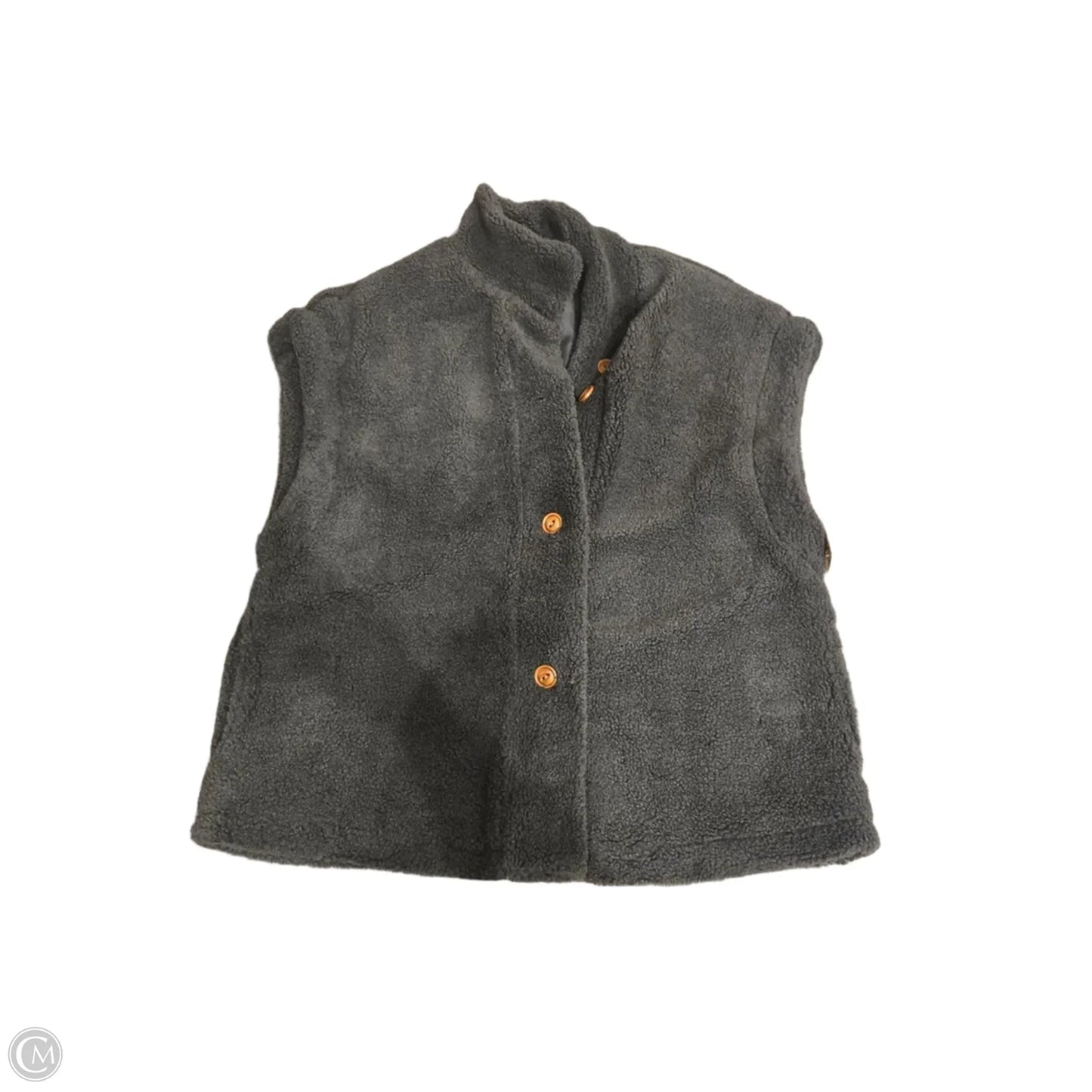 Vest Faux Fur & Sherpa By Cmc In Grey, Size: M