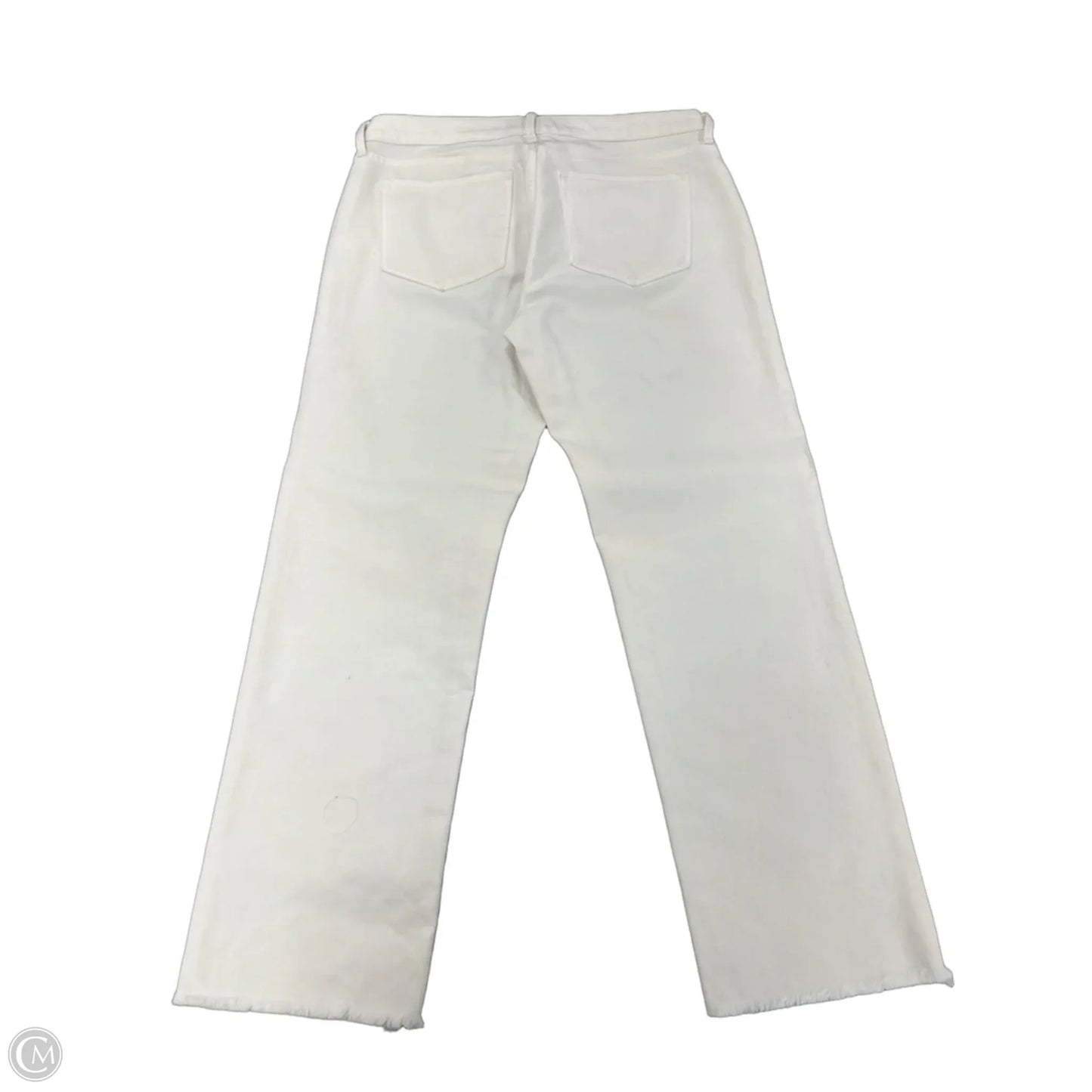 Jeans Straight By Banana Republic In White, Size: 4