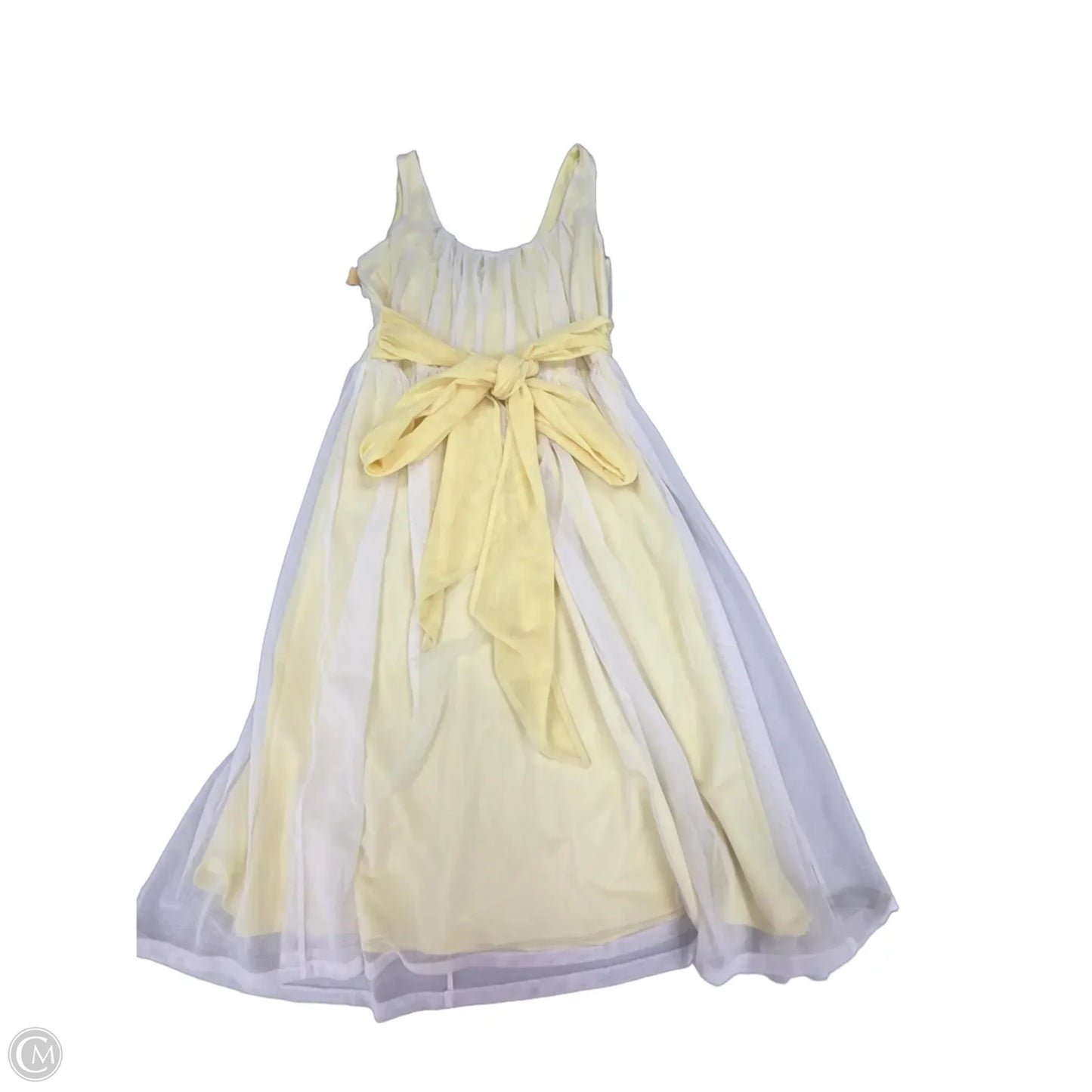 Dress Party Midi By Calvin Klein In Yellow, Size: L
