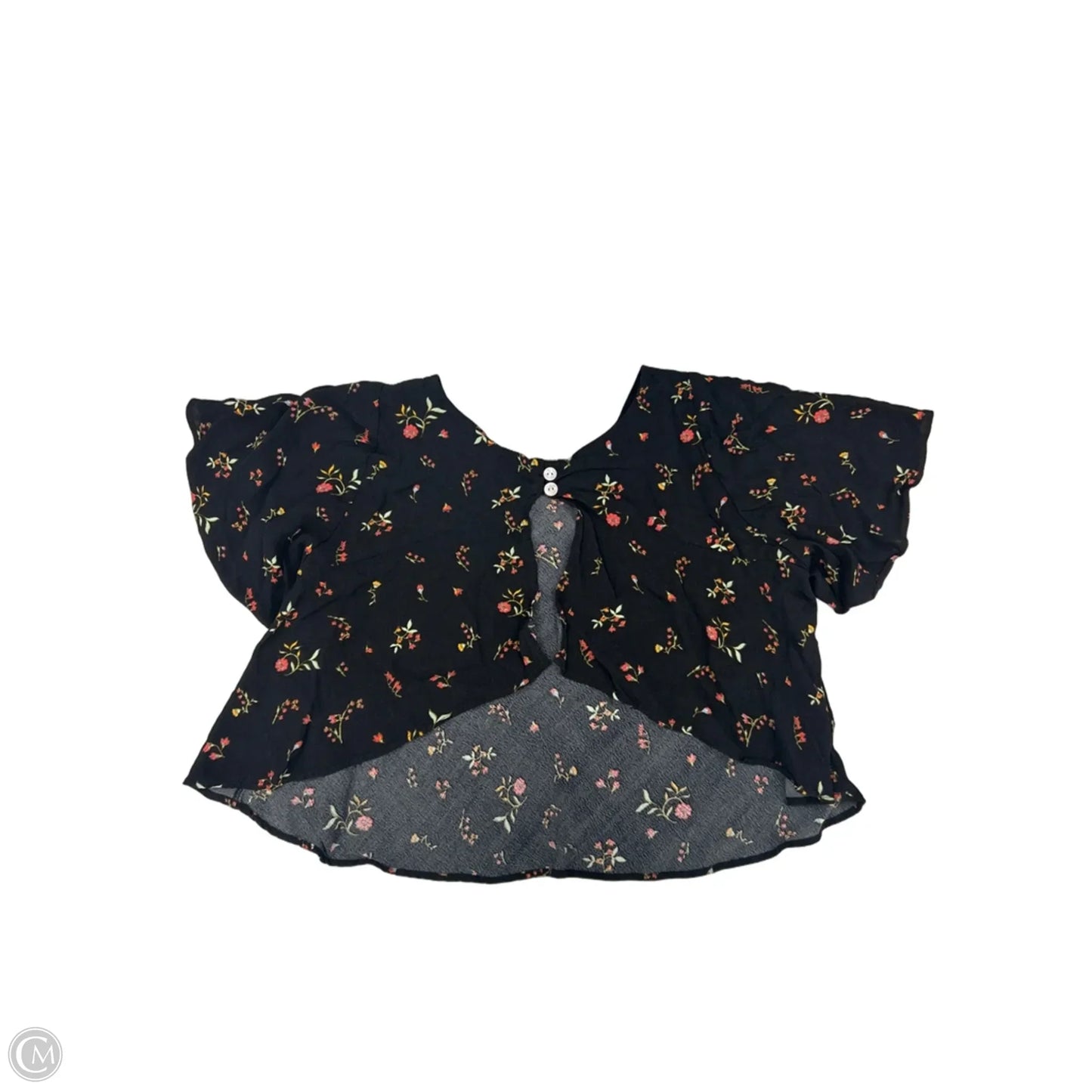 Top Short Sleeve By Kimichi Blue In Black, Size: S