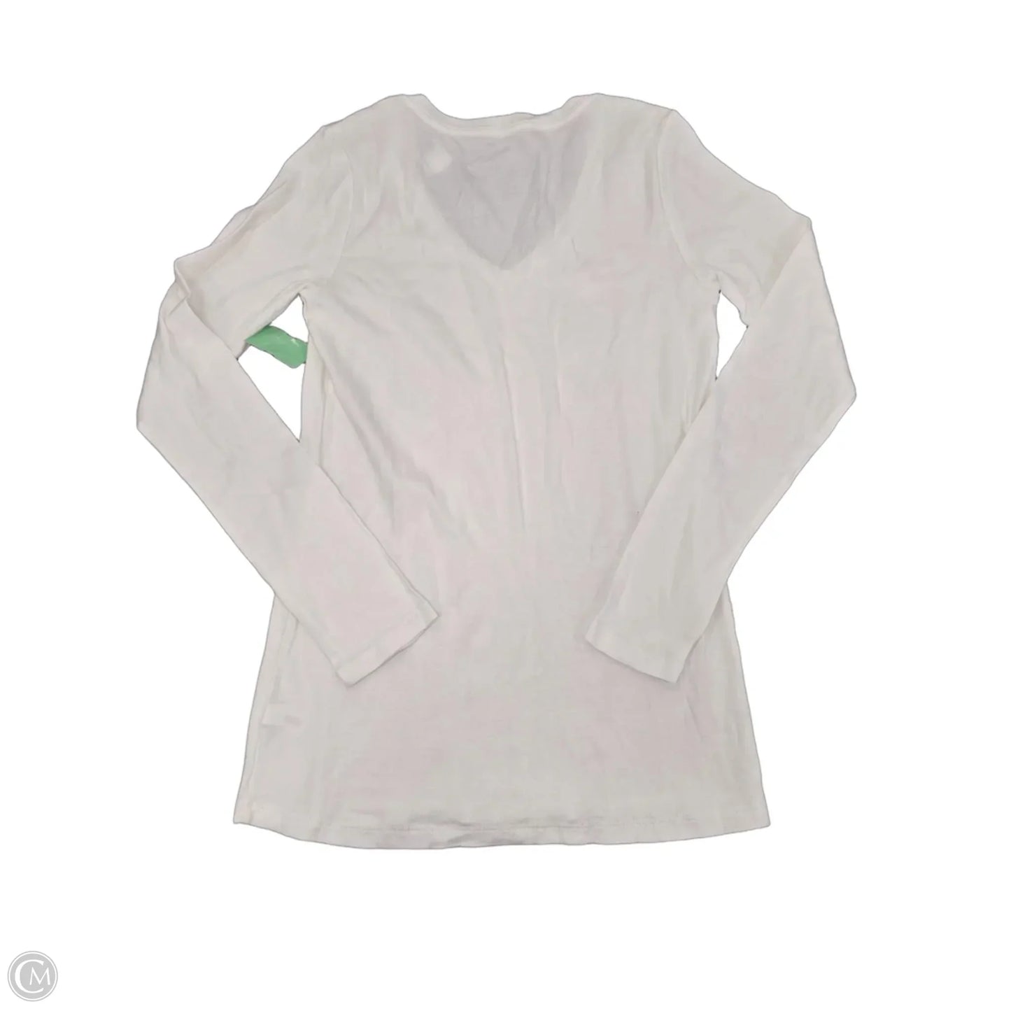Top Long Sleeve Basic By Gap In White, Size: L