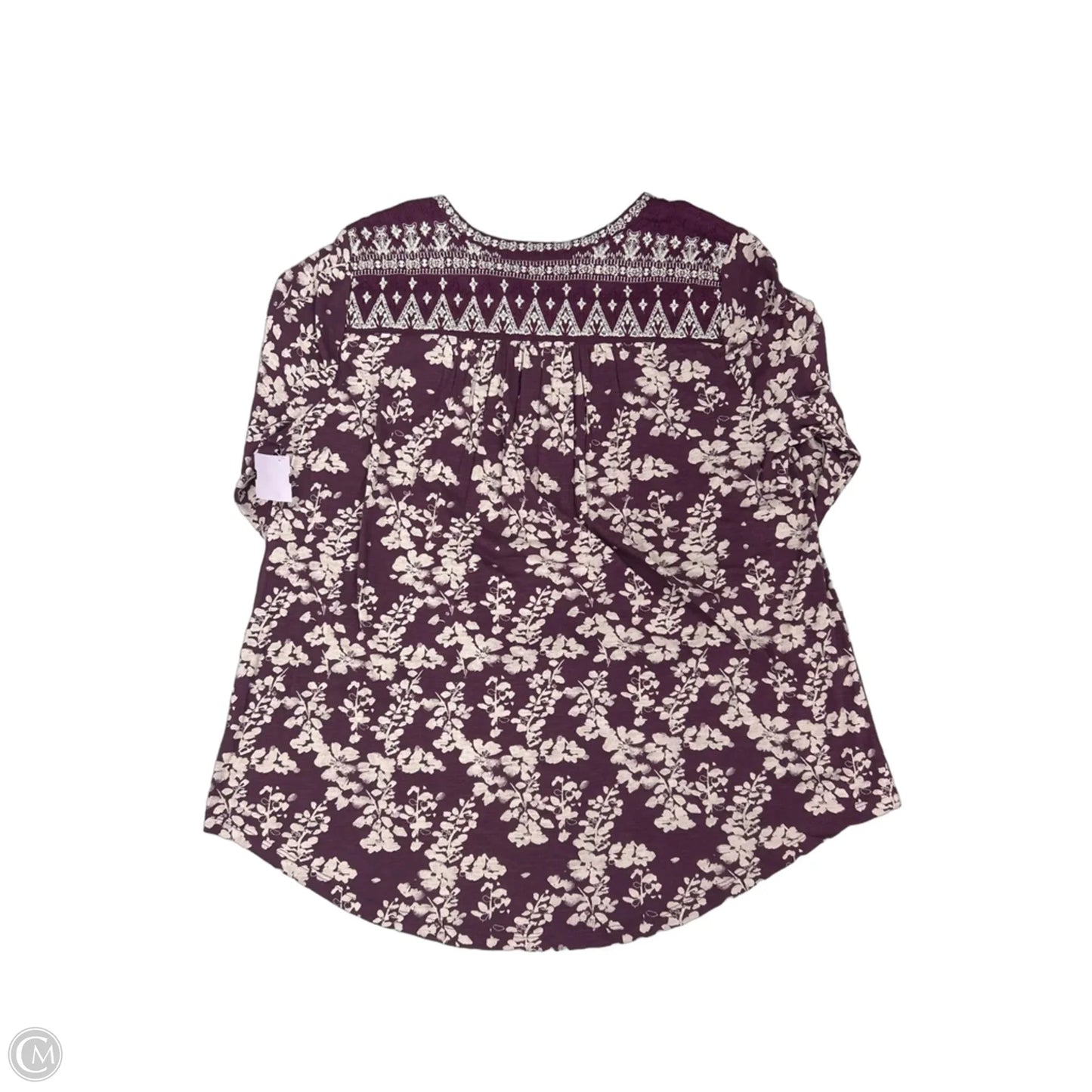 Top Long Sleeve By Lucky Brand In Purple, Size: 1x