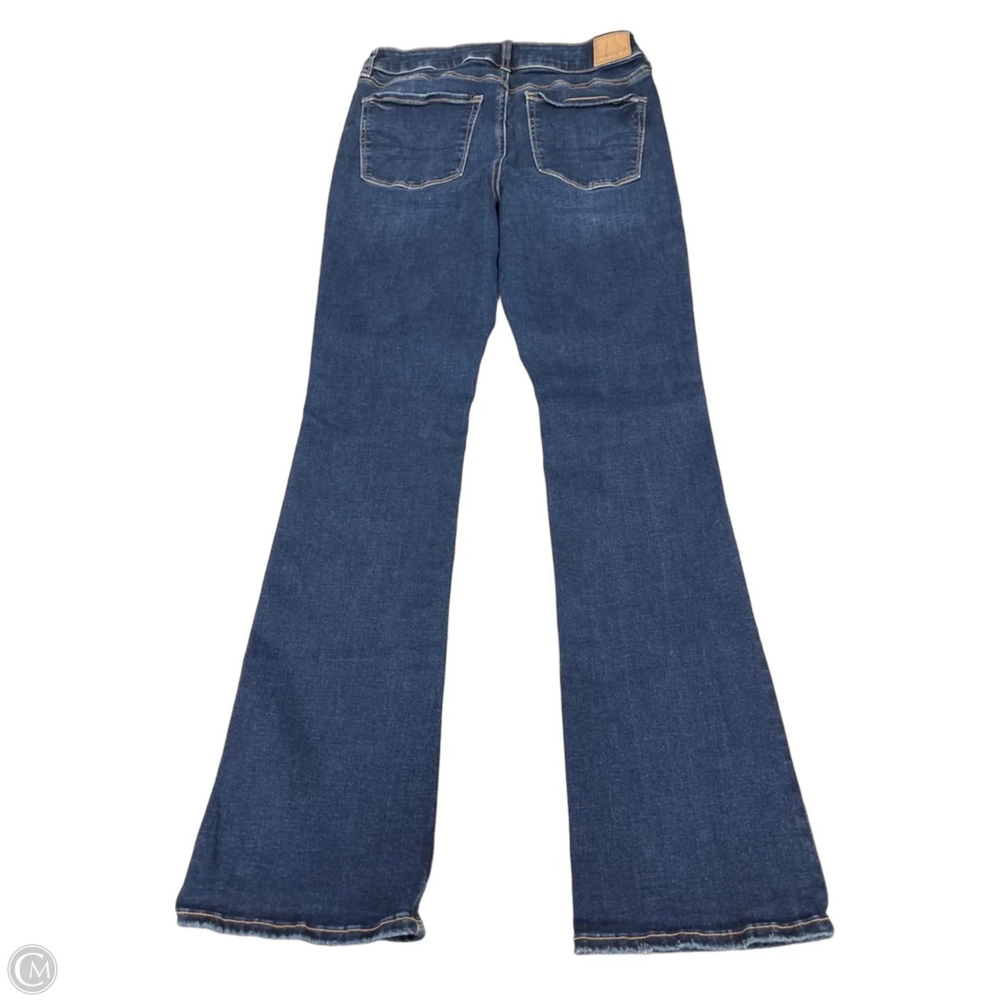 Jeans Straight By American Eagle In Blue Denim, Size: 6