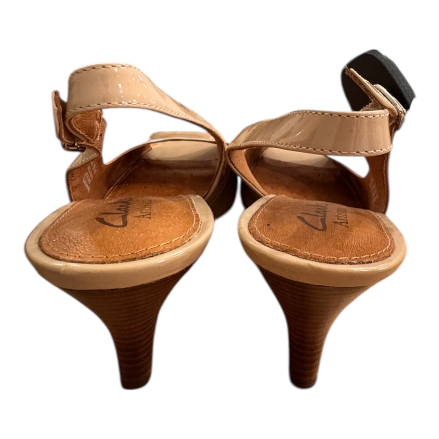 Shoes Heels Block By Clarks In Beige, Size:10