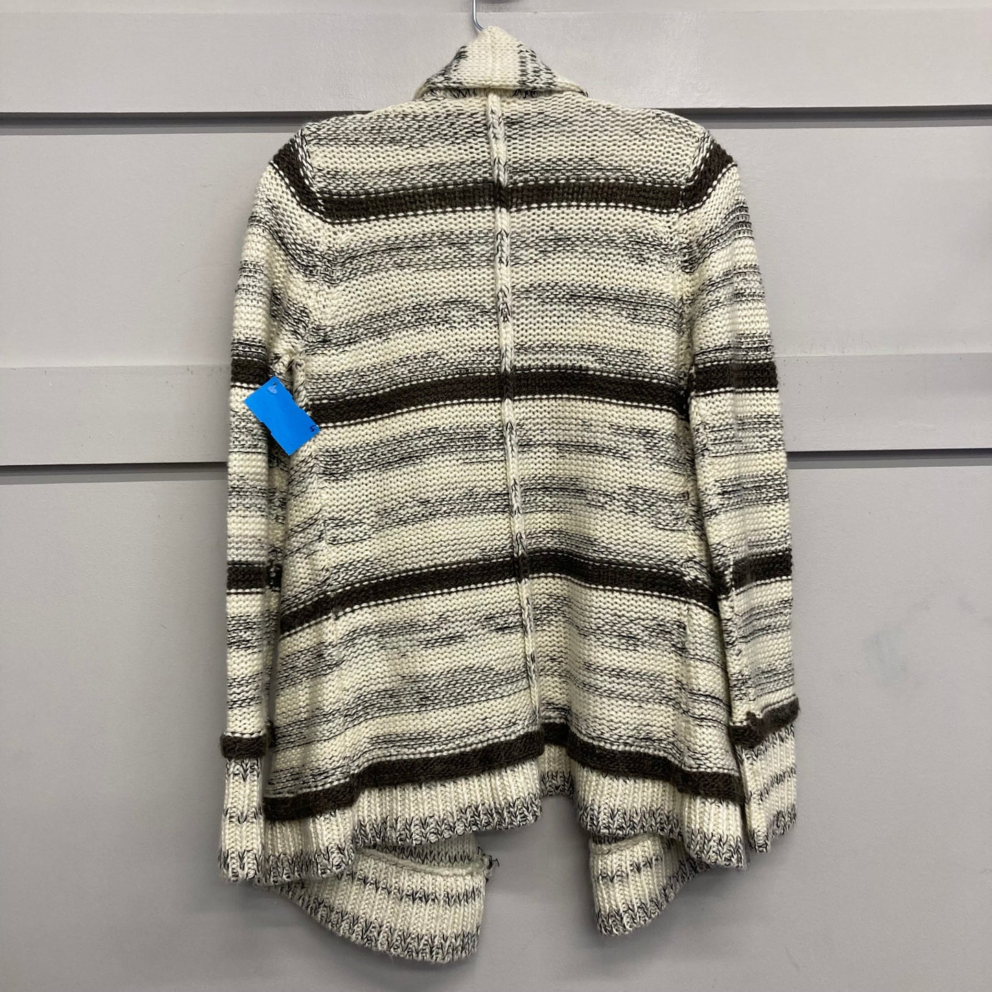 Sweater Cardigan By Mystree In Black & Tan, Size:S