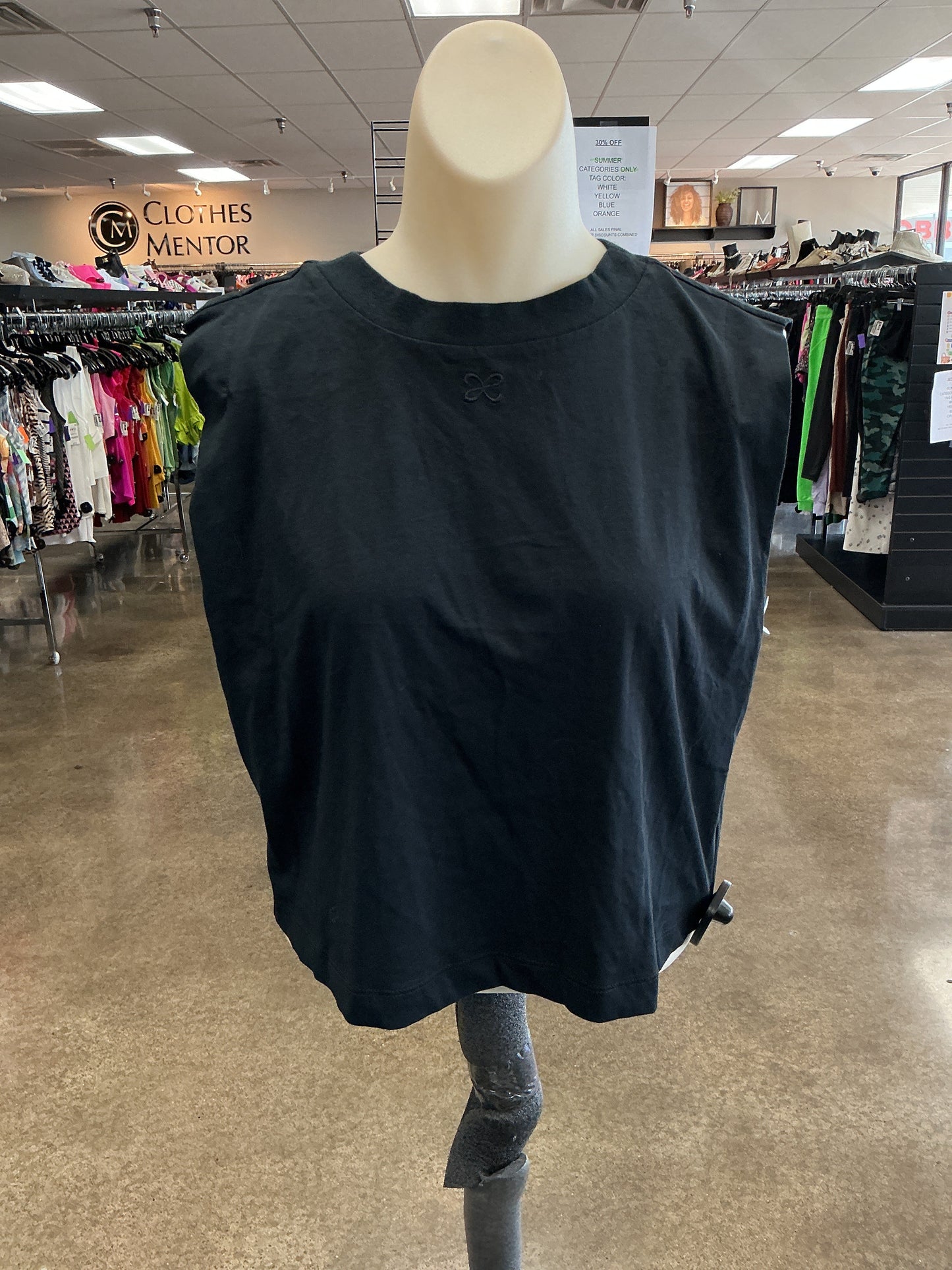 Top Sleeveless By Maeve In Black, Size:Xs