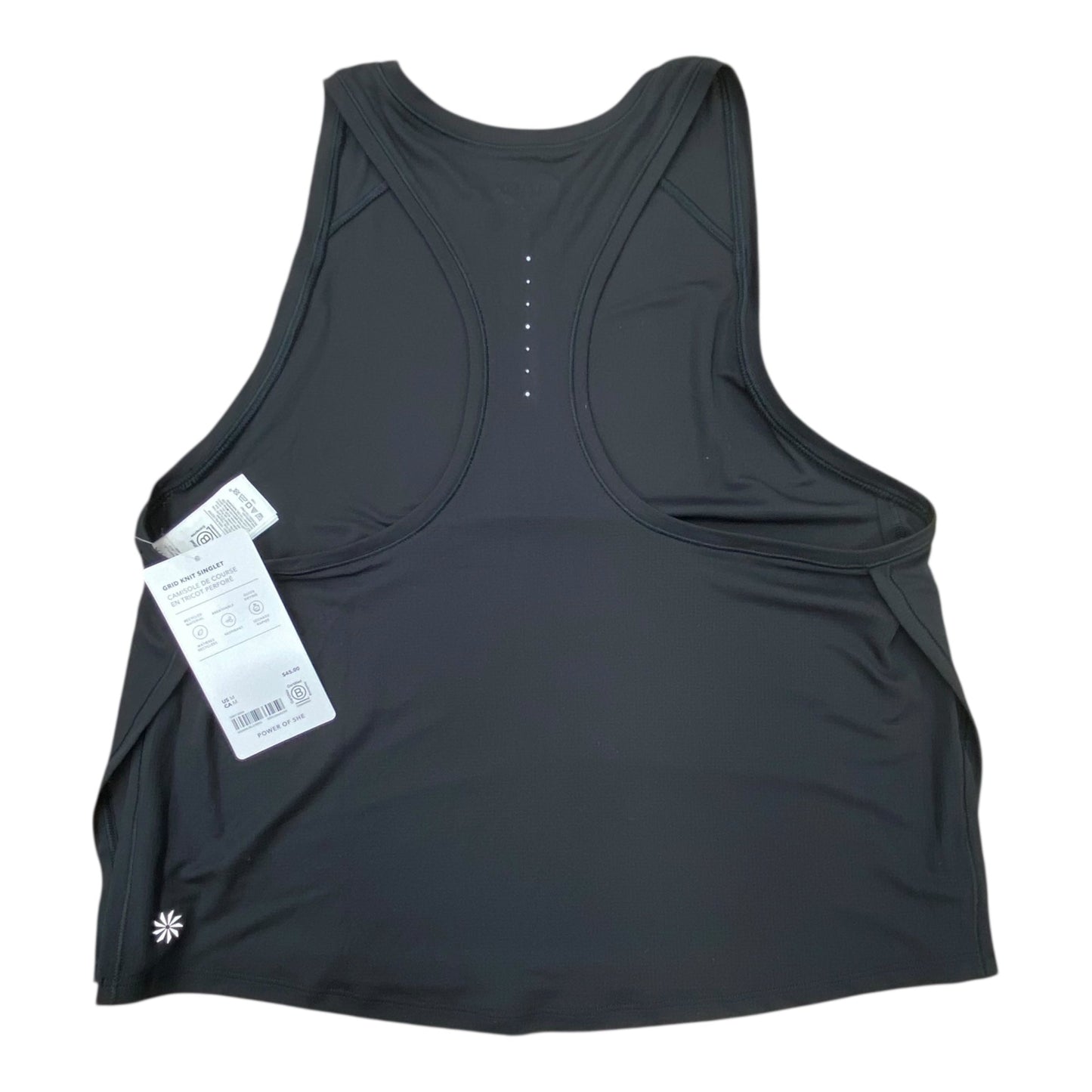 Athletic Tank Top By Athleta In Black, Size:M