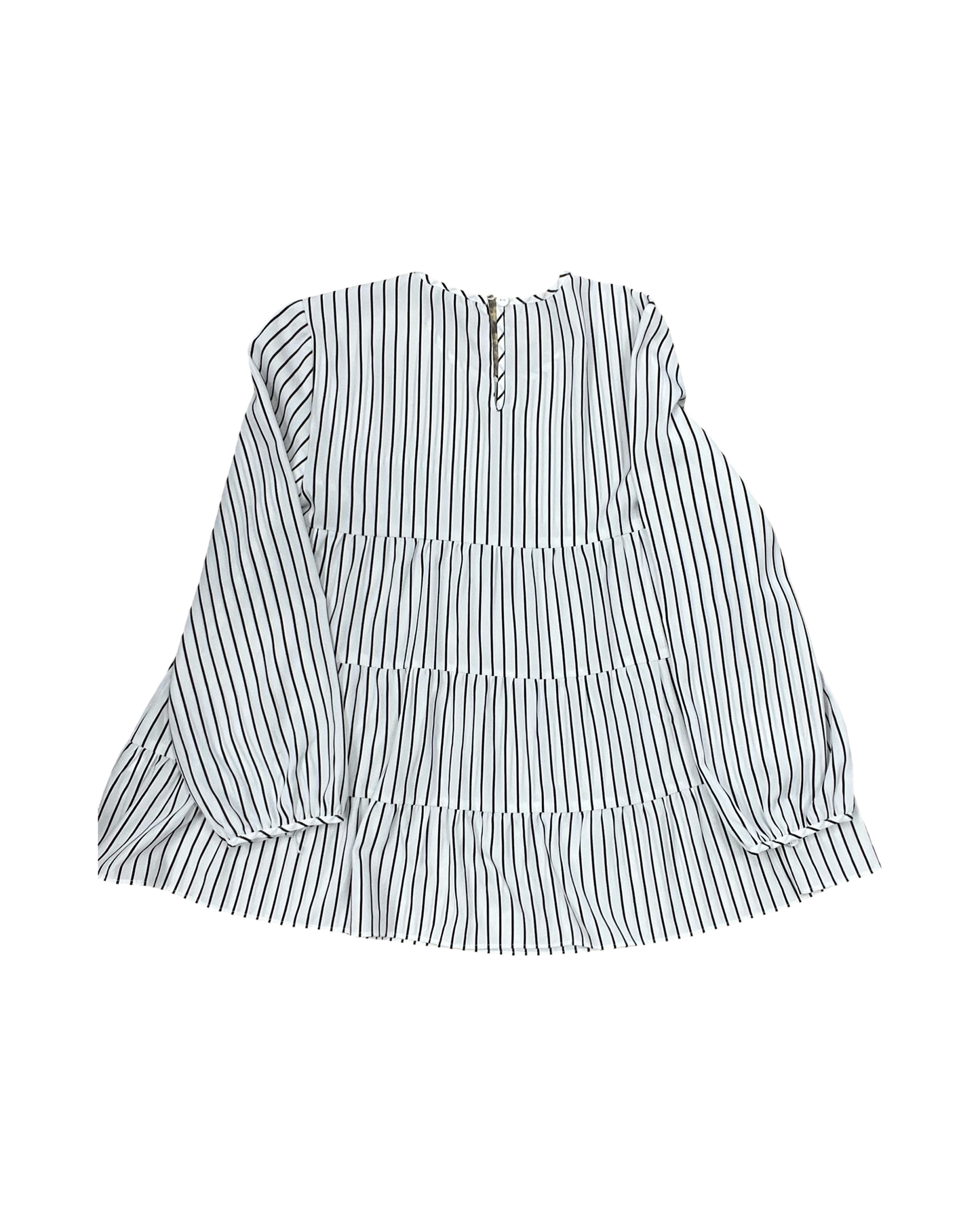 Top 3/4 Sleeve By Cremieux In Black & White, Size:Xs