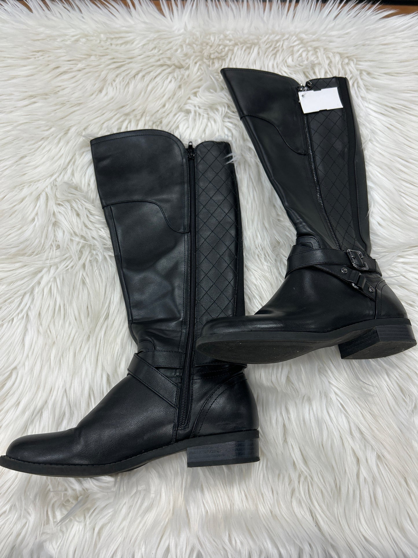Boots Knee Heels By Cmc In Black, Size:8