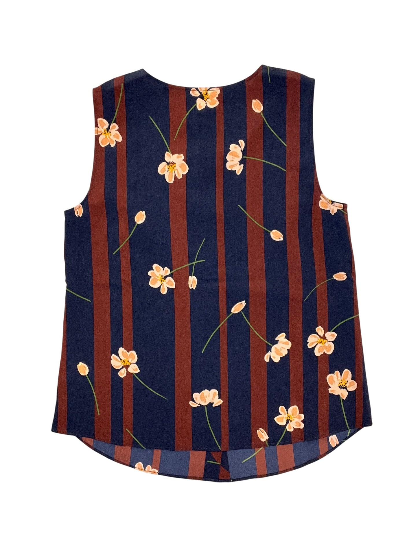 Blouse Sleeveless By Cabi In Floral Print, Size:S