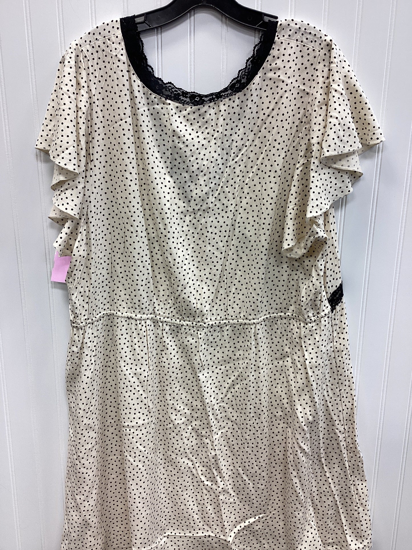 Dress Casual Midi By Old Navy In Cream, Size:1X