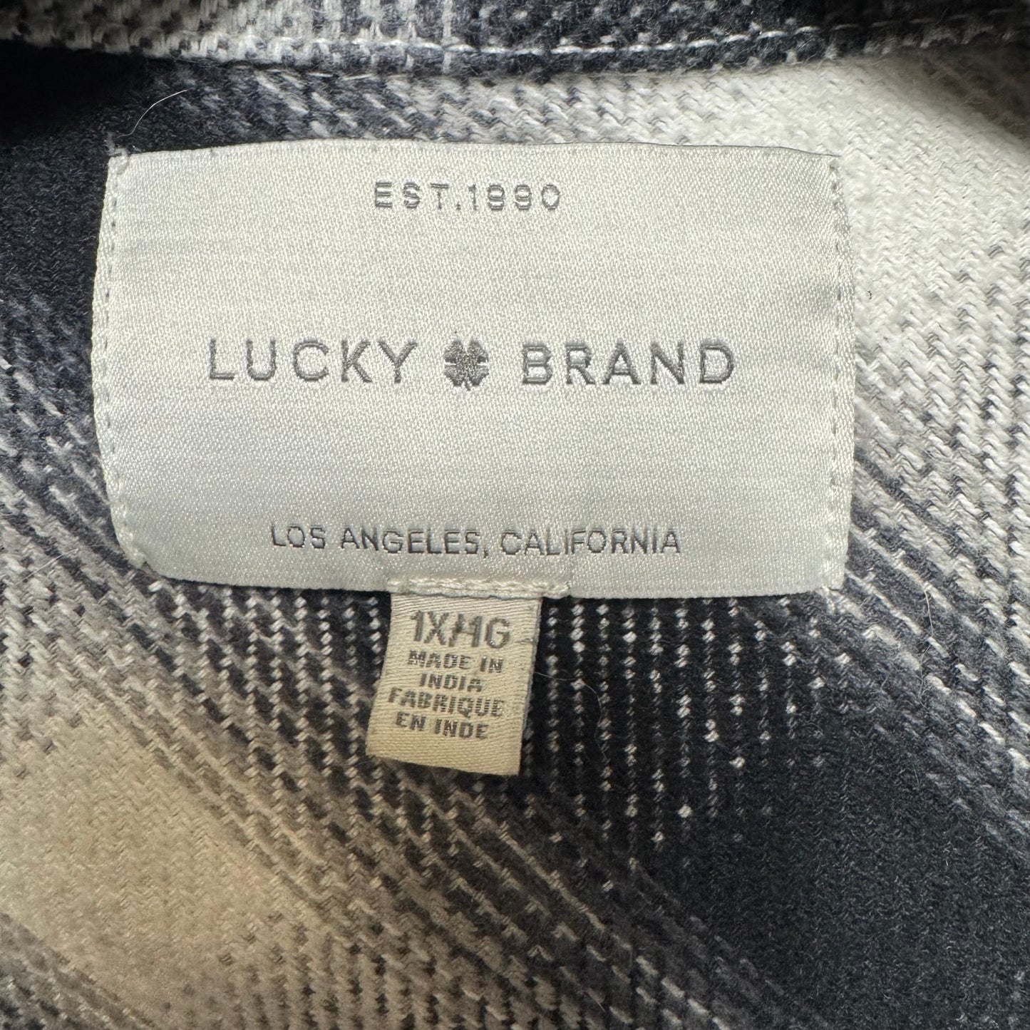 Jacket Shirt By Lucky Brand In Plaid Pattern, Size: 1x