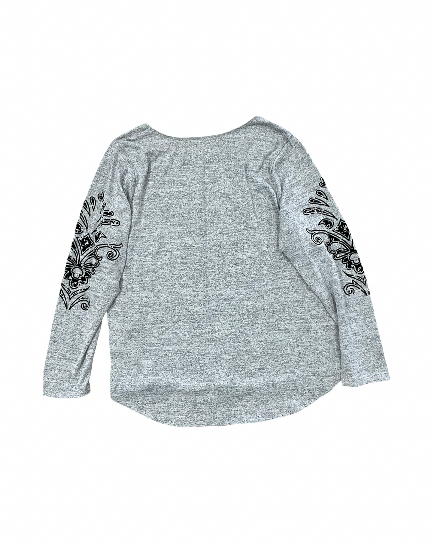 Top Ls By Live And Let Live In Grey, Size:2X