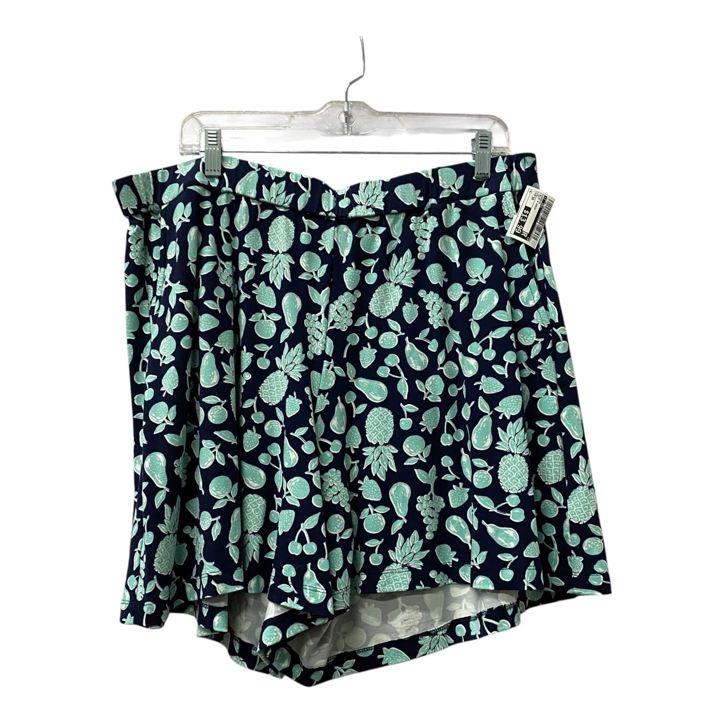Shorts By J. Jill In Blue & Green, Size:16