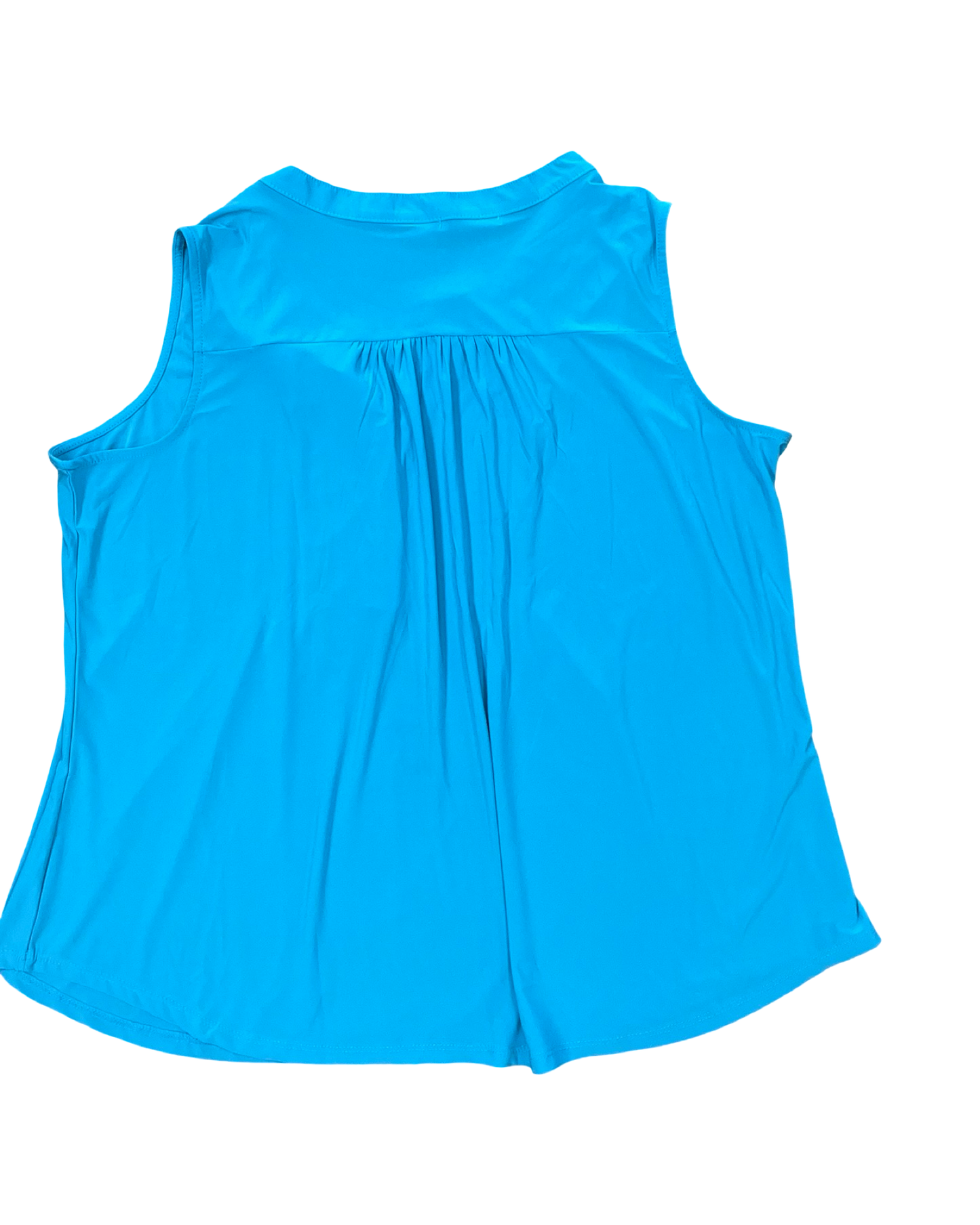 Top Sleeveless By Notations In Blue, Size:3X