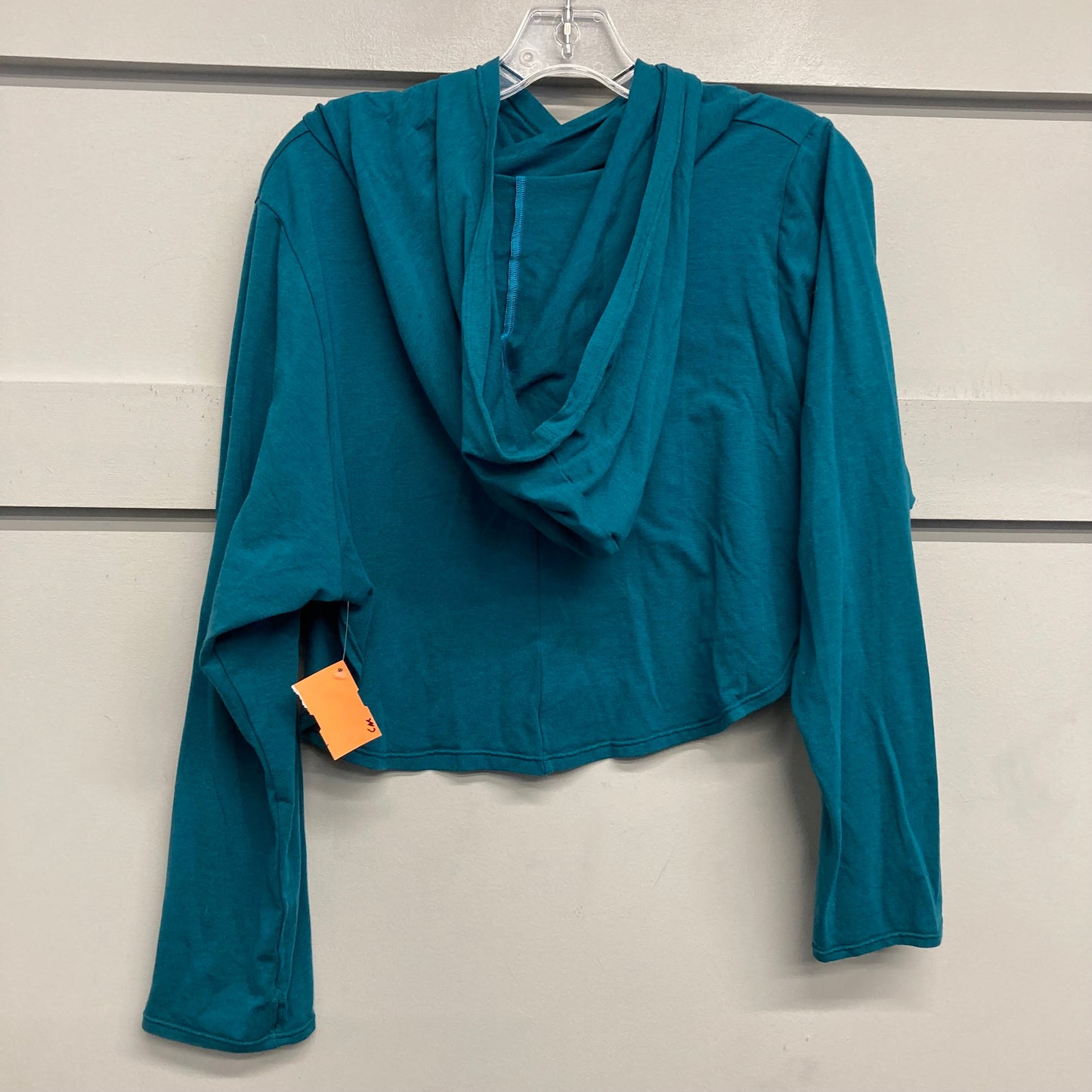 Athletic Top Ls Hoodie By Krysalis In Teal, Size:M