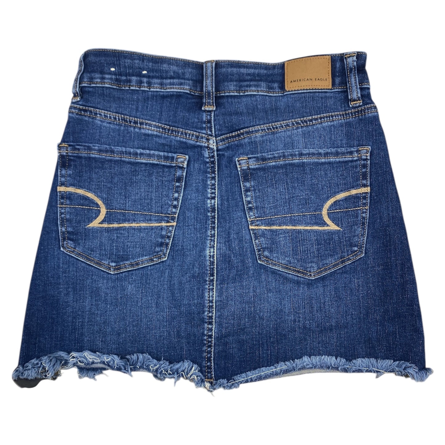 Skirt Mini & Short By American Eagle In Blue Denim, Size:2