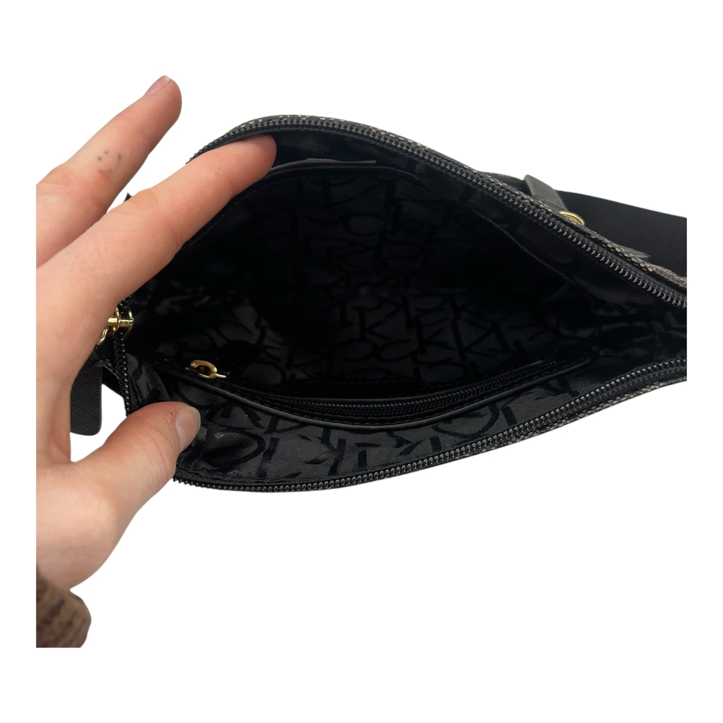 Crossbody By Calvin Klein In Brown, Size:Medium