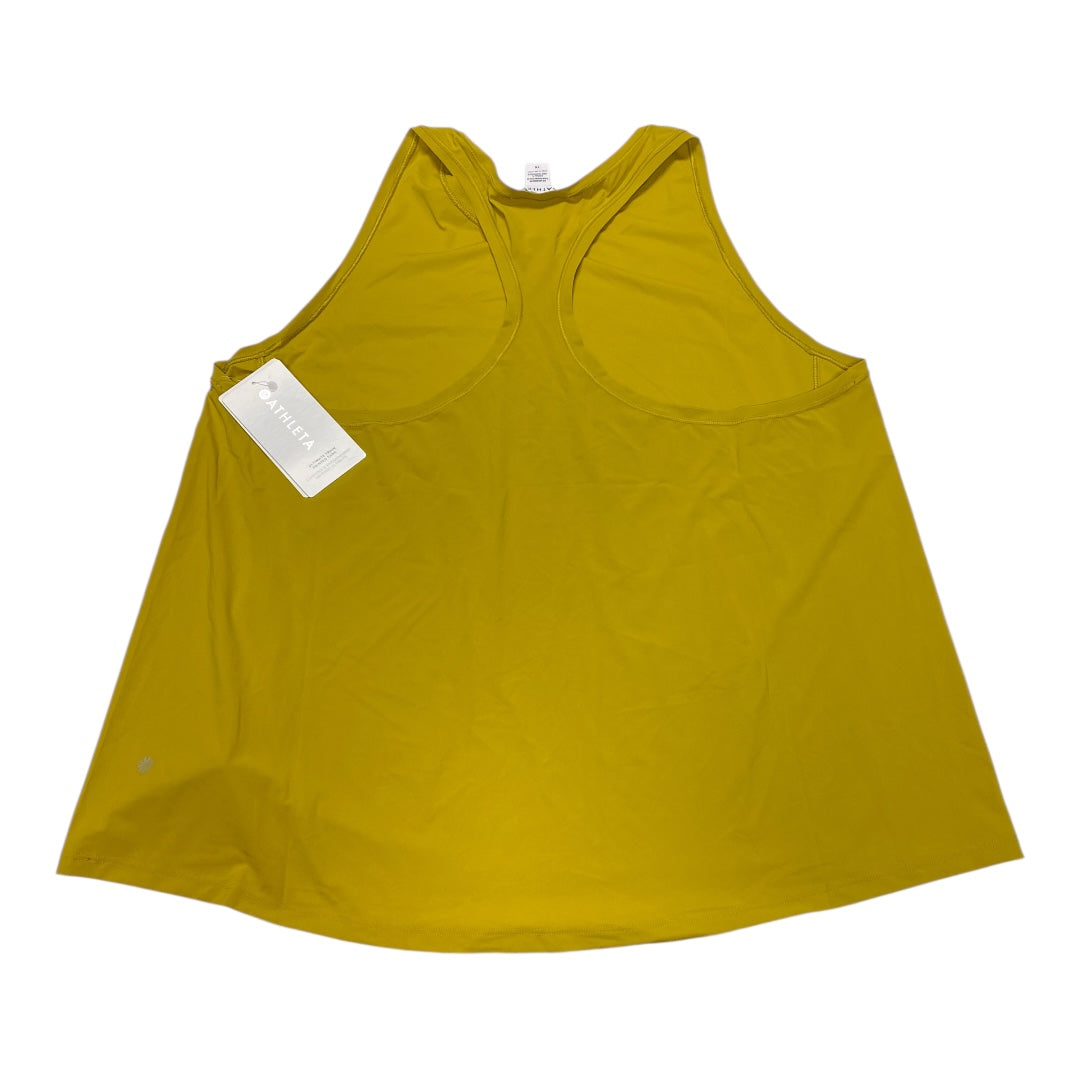 Athletic Tank Top By Athleta In Gold, Size:1X