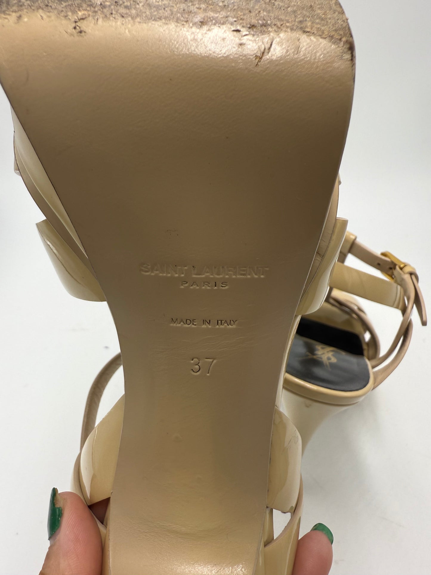 Yves Saint Laurent YSL Tribute Platform Sandals, Size: 7 (37)