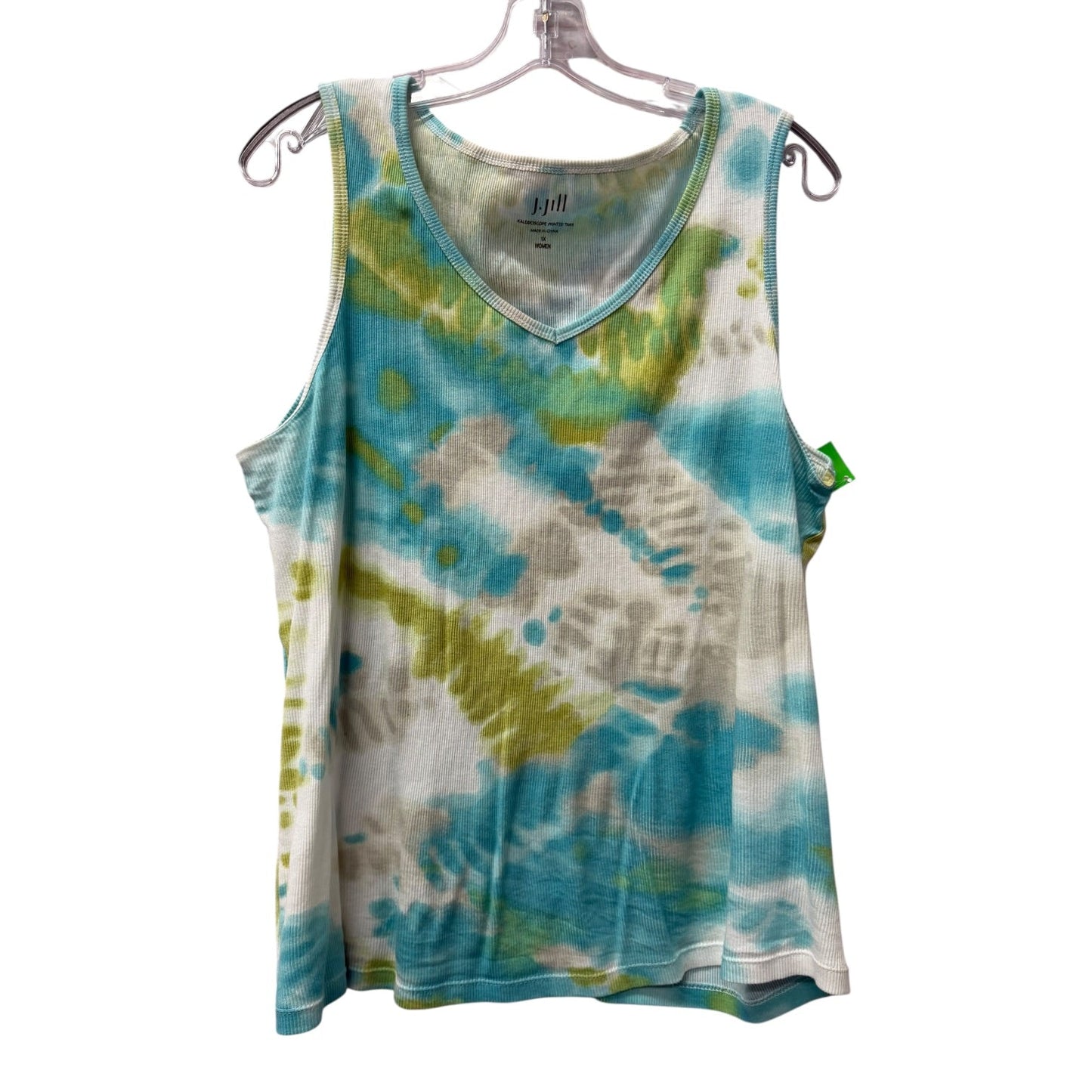 Top Sleeveless By J. Jill In Blue, Size:1X