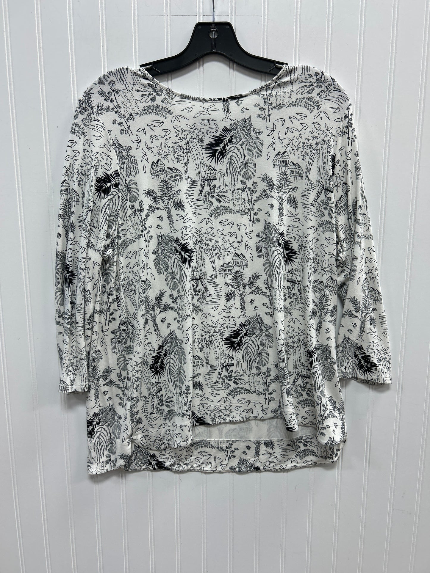 Top Ls By J. Jill In Black & White, Size:L