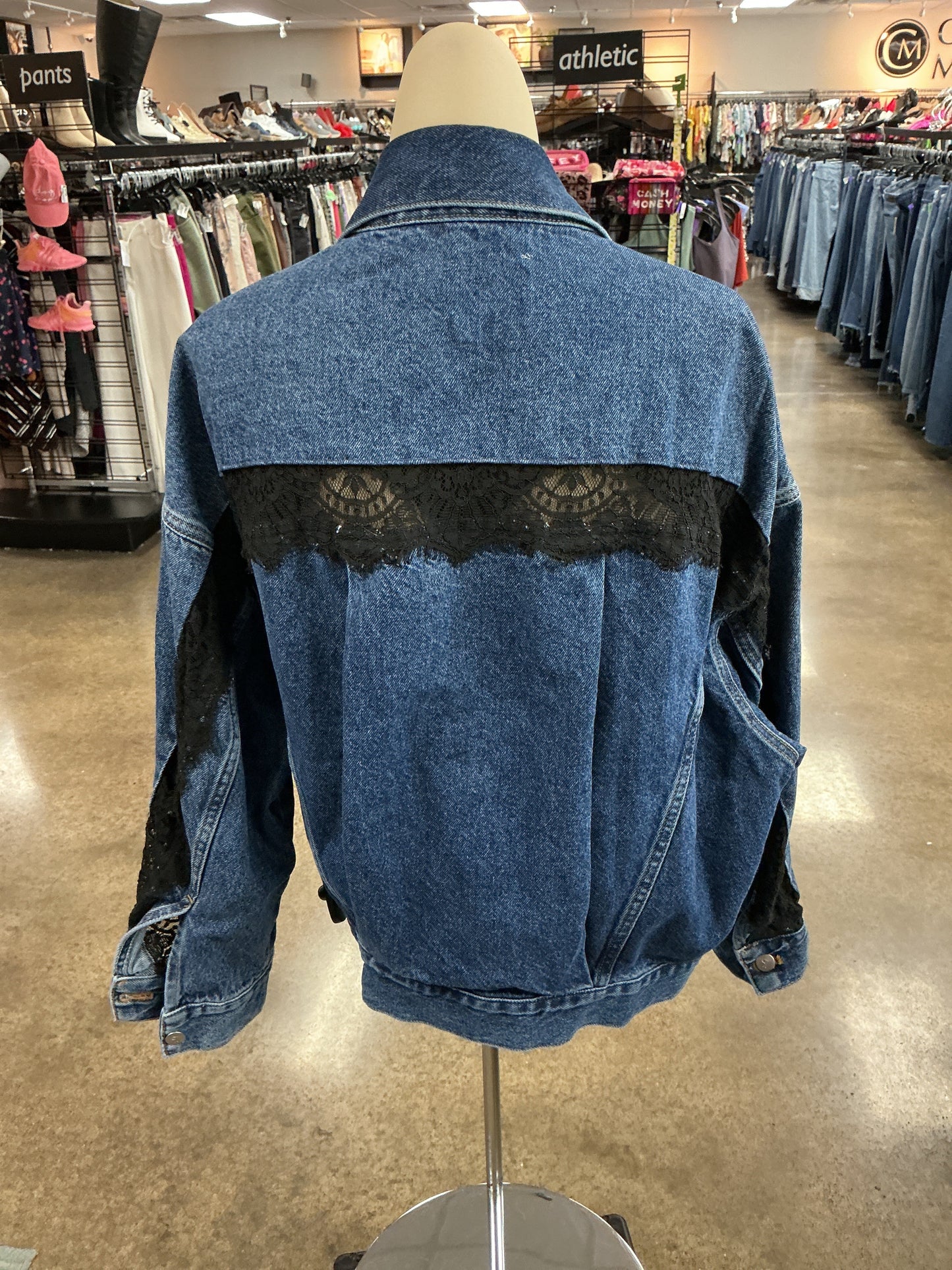 Jacket Denim By Pilcro In Blue Denim, Size:M