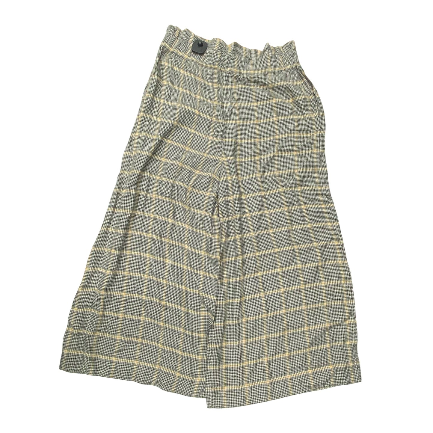 Pants Wide Leg By Free People In Plaid Pattern, Size:L