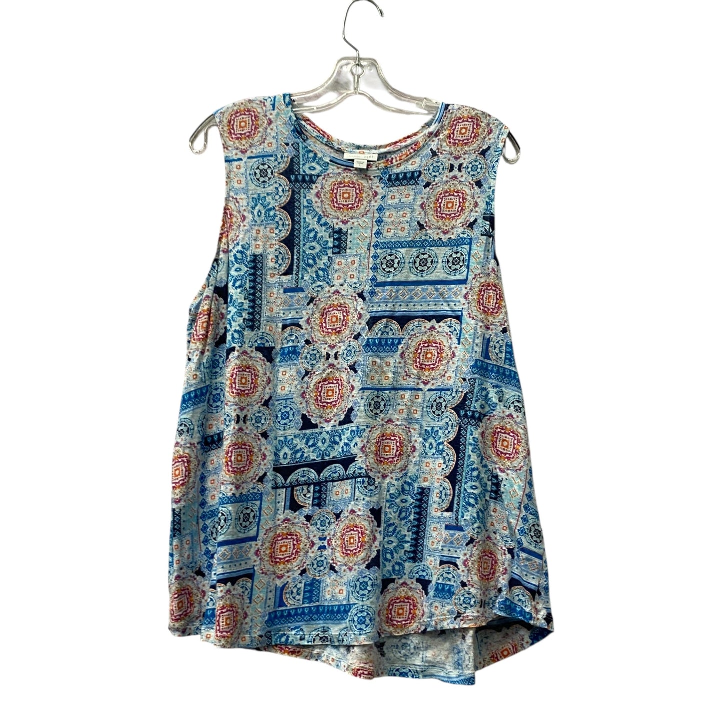 Top Sleeveless By J. Jill In Blue, Size:L