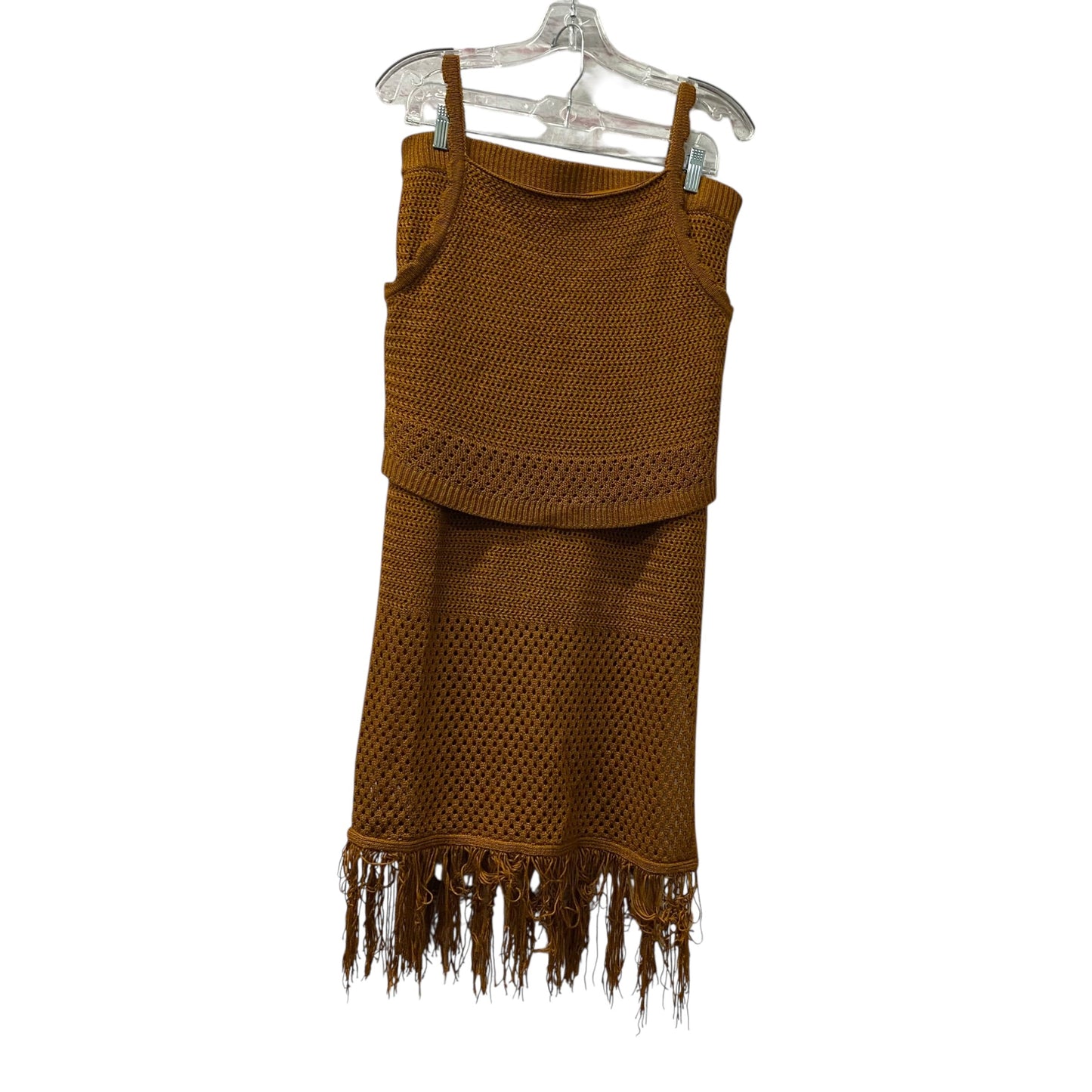 Skirt Set 2Pc By House Of Harlow In Orange, Size:L