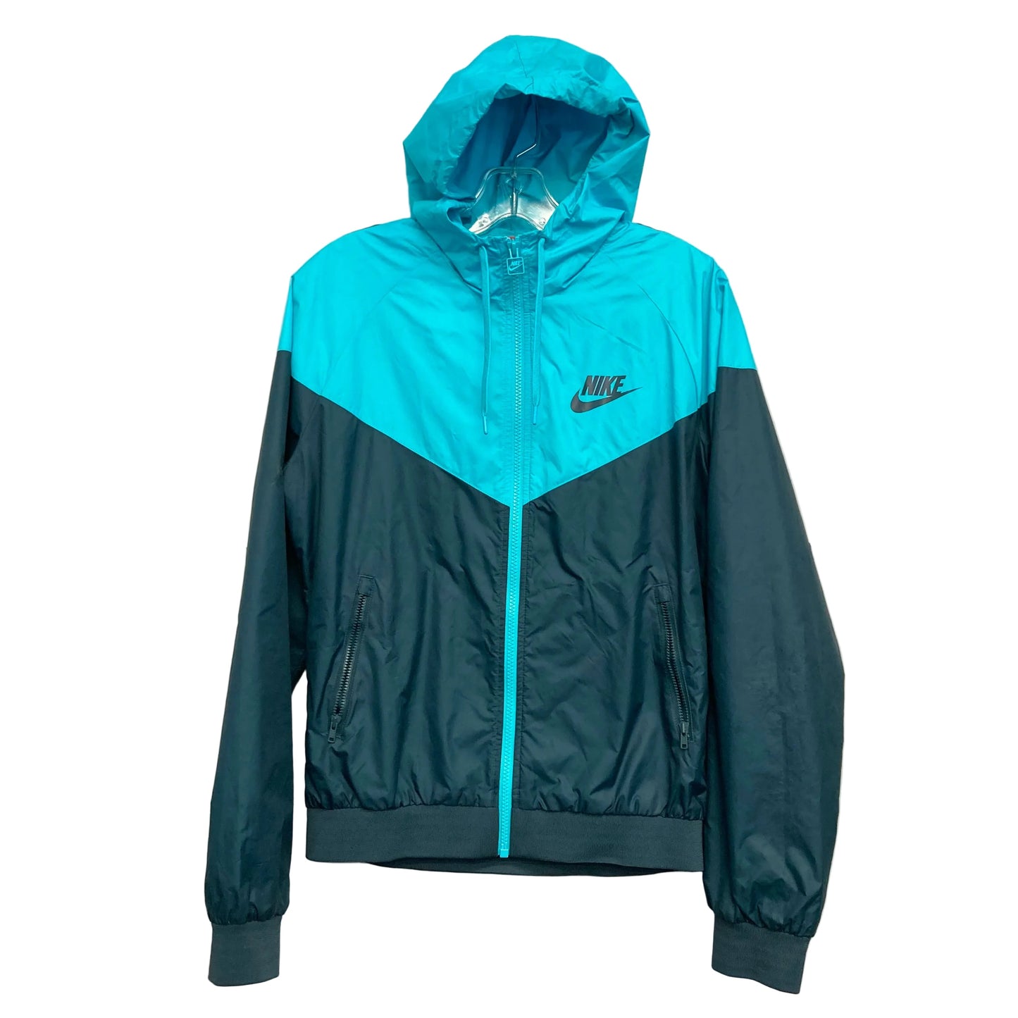 Jacket Windbreaker By Nike In Blue, Size:M