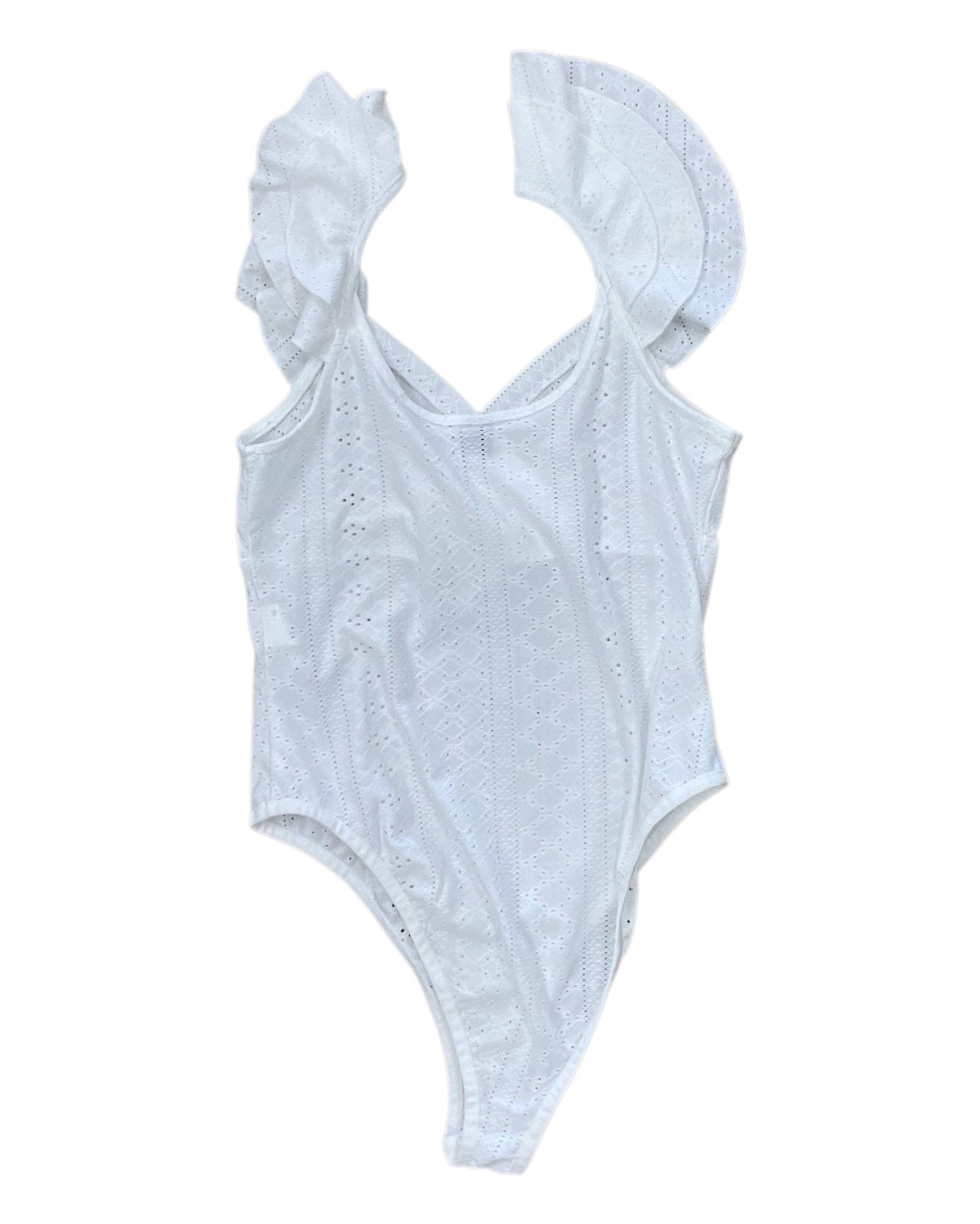 Bodysuit By Shein In White, Size:M