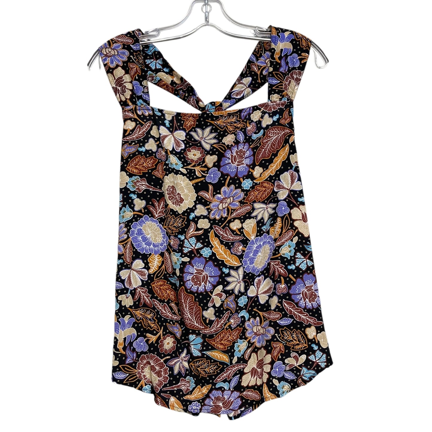 Top Sleeveless By Ann Taylor In Floral Print, Size:M
