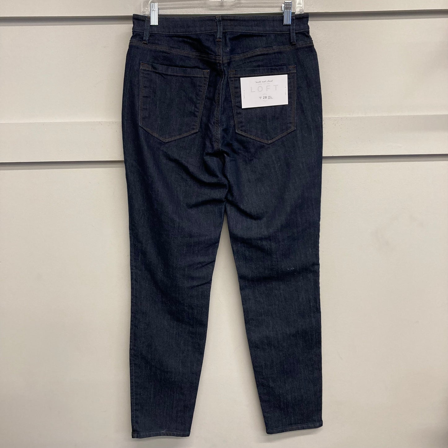 Jeans Skinny By Loft In Blue Denim, Size:6