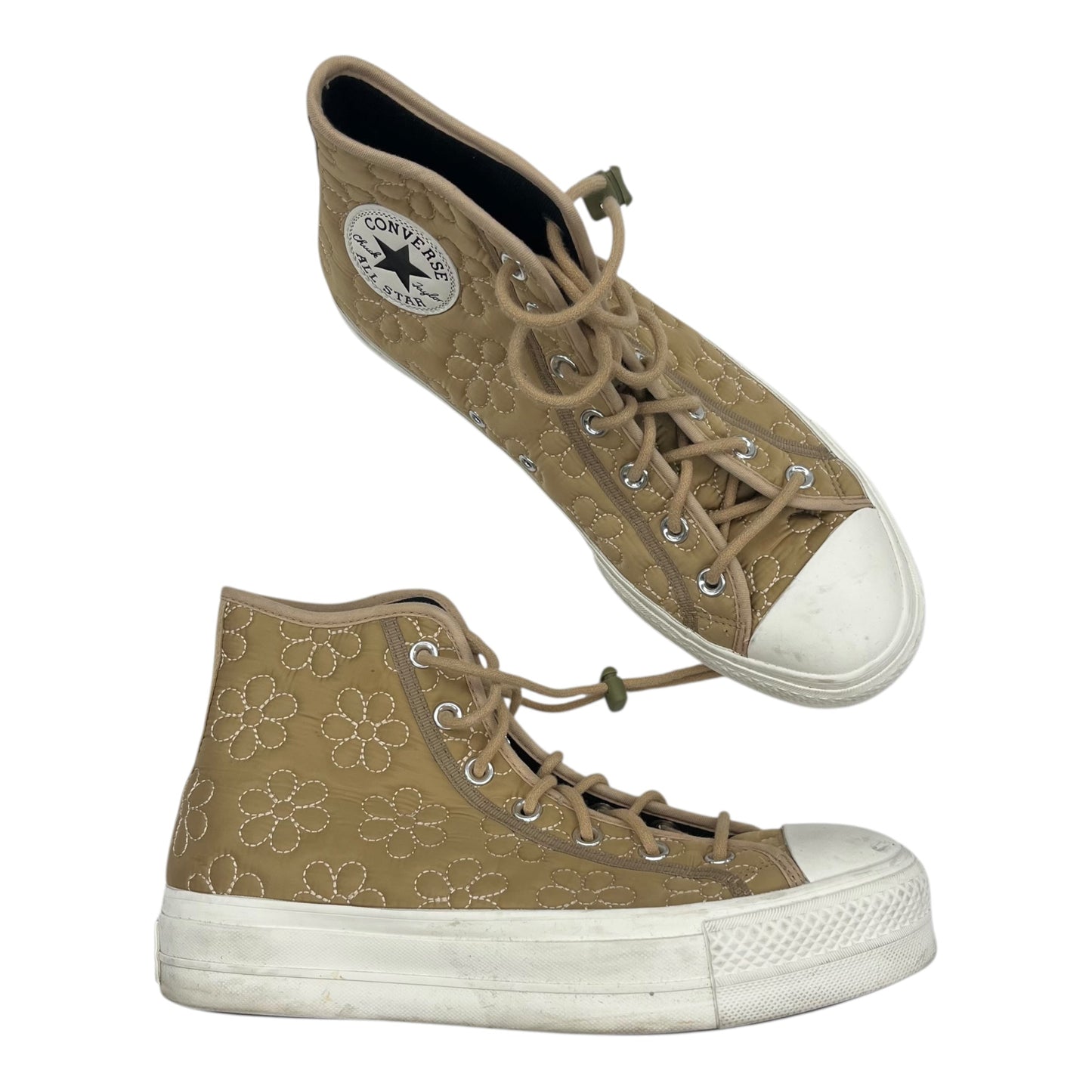Shoes Sneakers Platform By Converse In Tan, Size:10