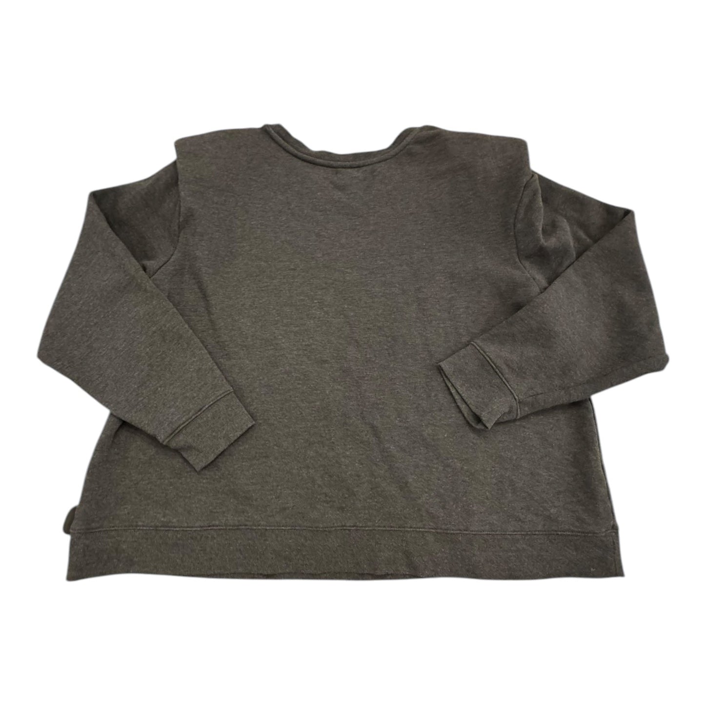 Sweatshirt Crewneck By Ana In Grey, Size:2X