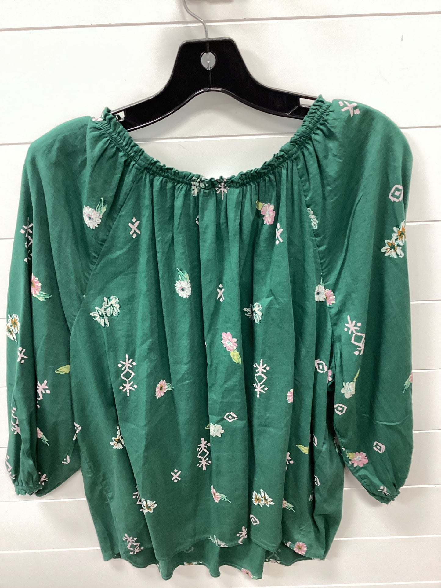 Top Ls By Sonoma In Green, Size:1X