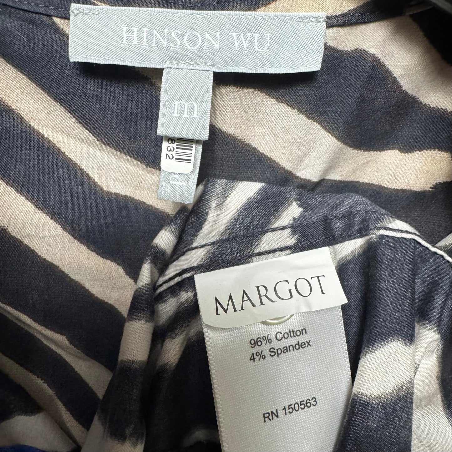 Top Long Sleeve By Hinson Wu In Zebra Print, Size: M