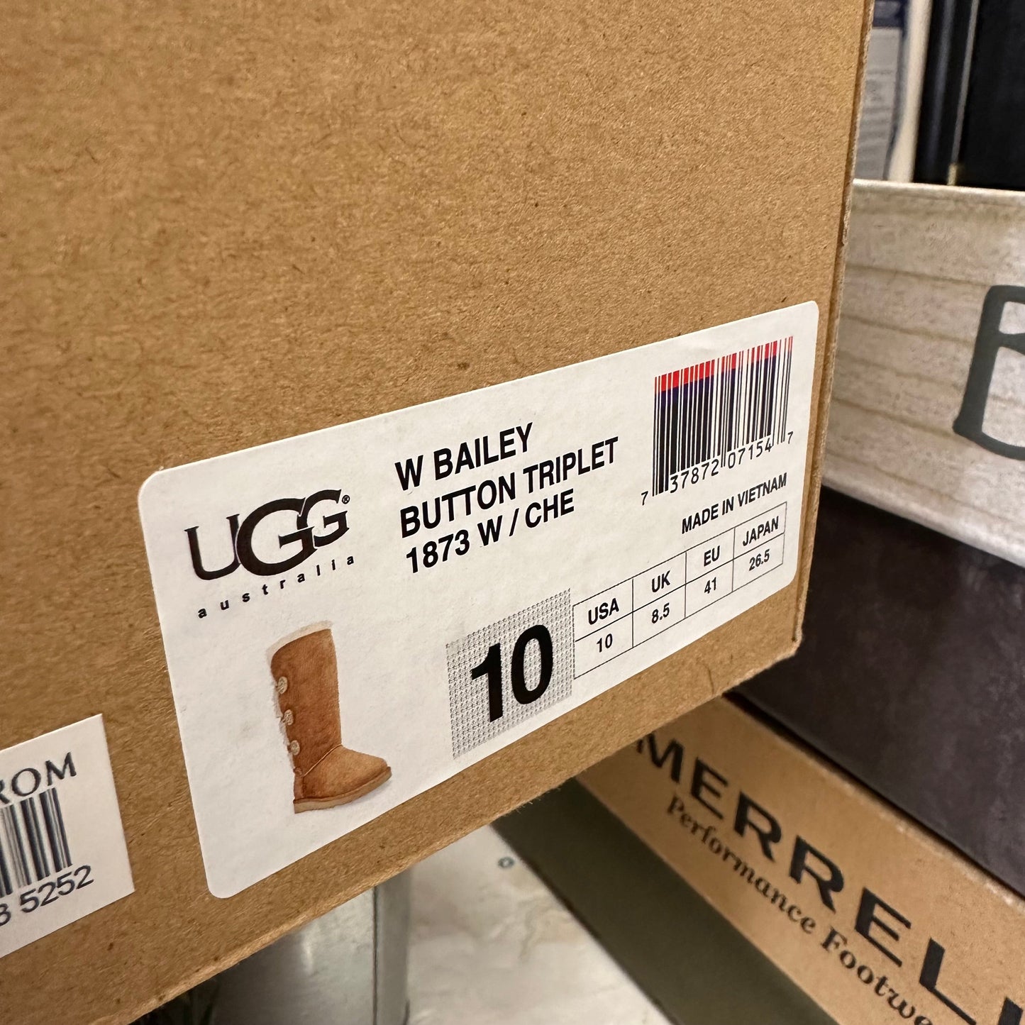 Boots Designer By Ugg In Brown, Size: 10