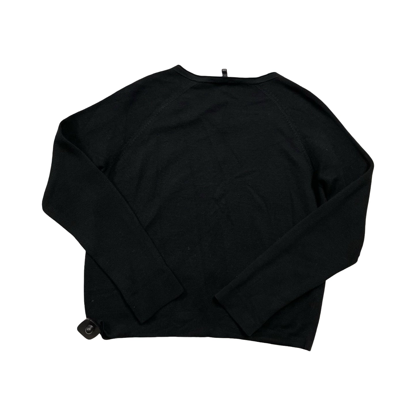 Sweater Cardigan Designer By Eileen Fisher In Black, Size:M
