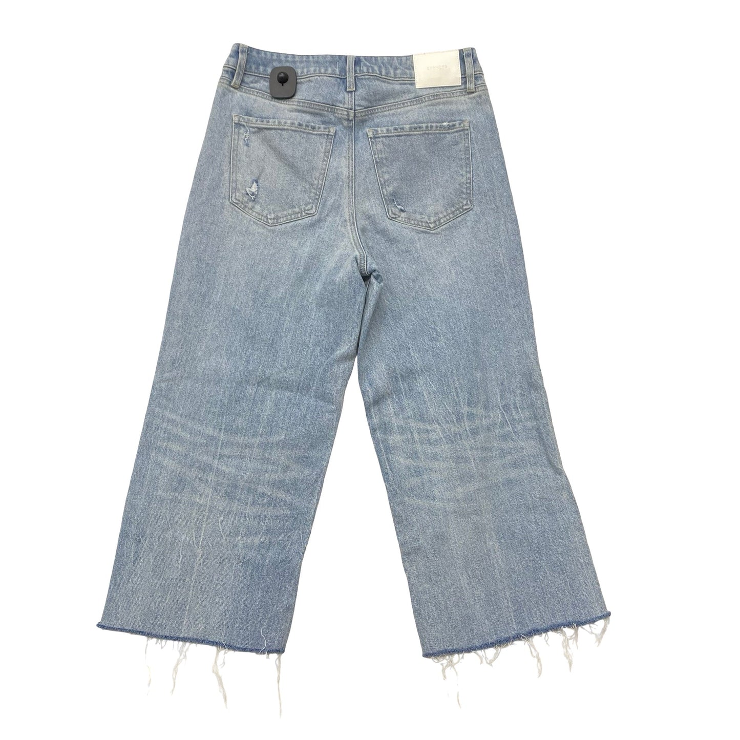 Jeans Wide Leg By Express In Blue Denim, Size:8
