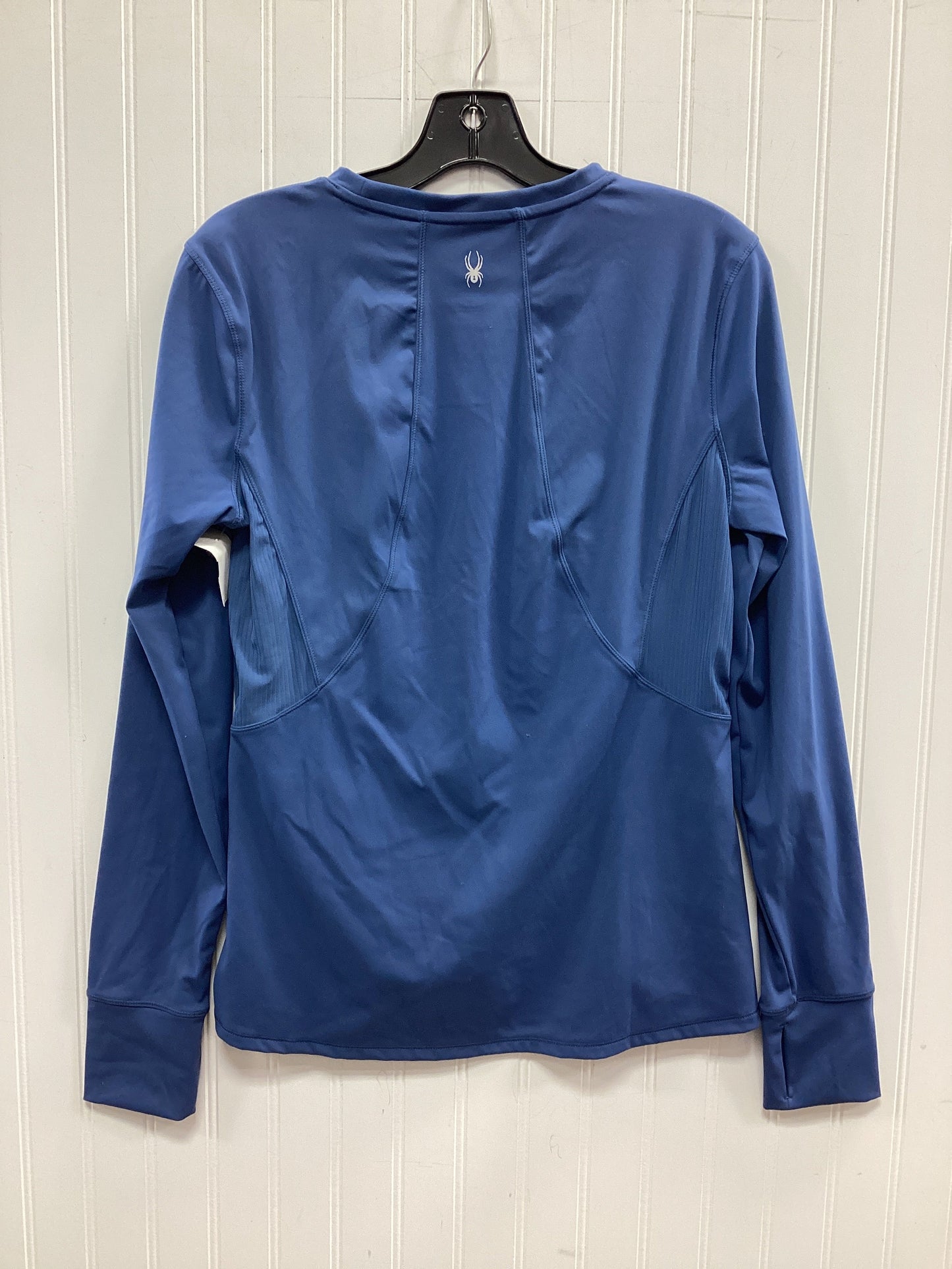 Athletic Top Ls Crewneck By Spyder In Blue, Size:L