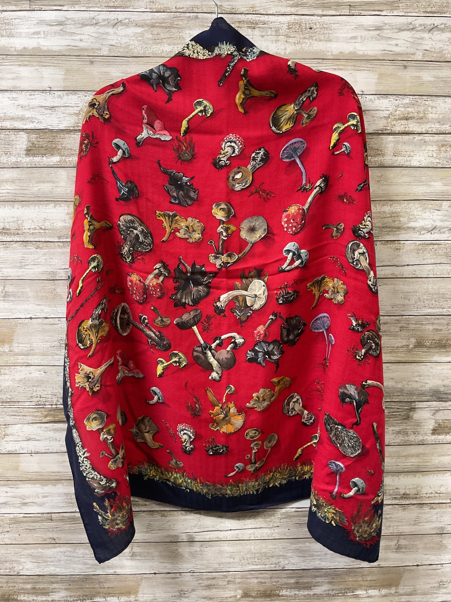 Scarf Luxury Designer By Hermes In Blue & Red