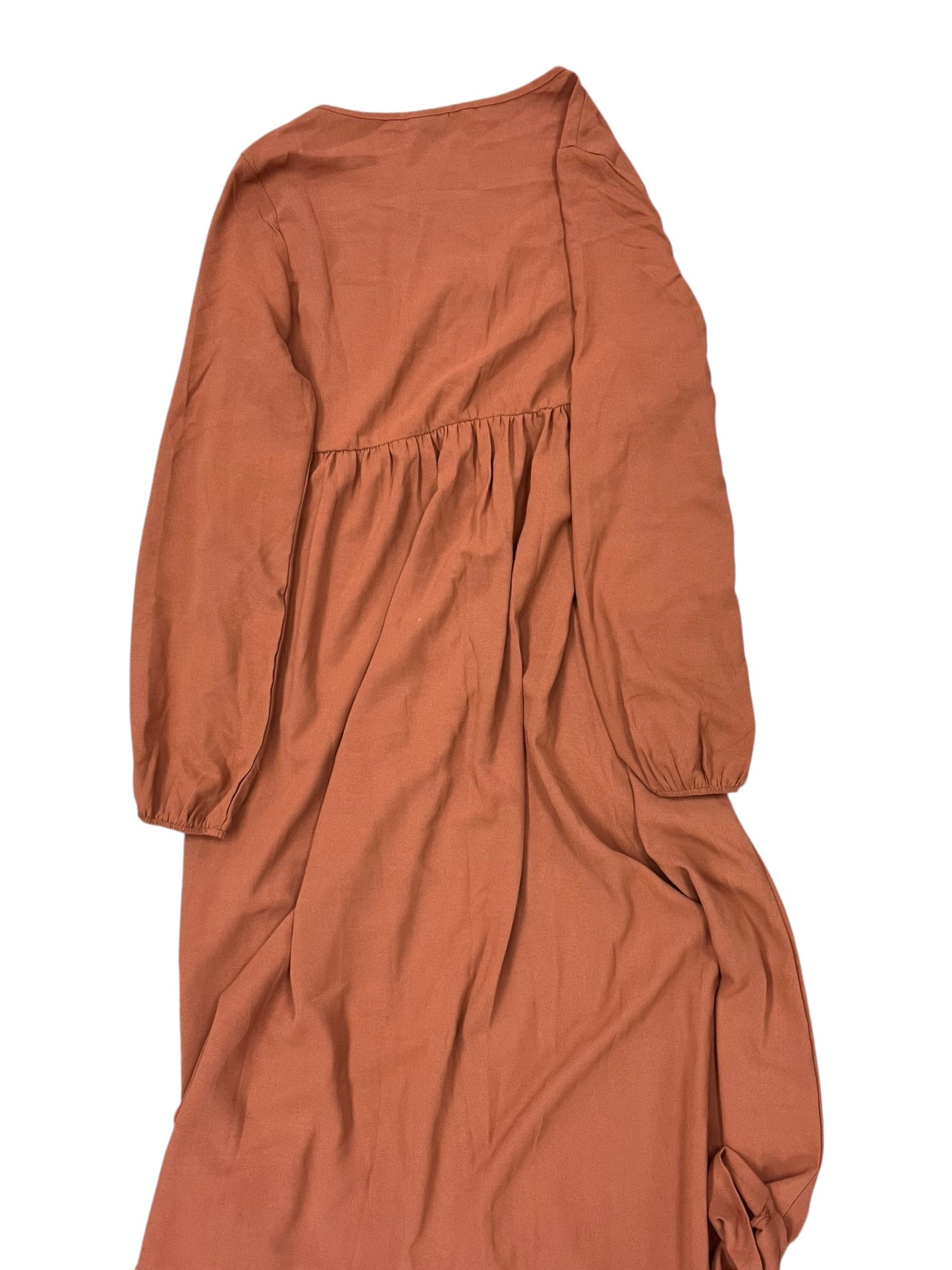 Dress Casual Maxi By Shein In Orange, Size:M
