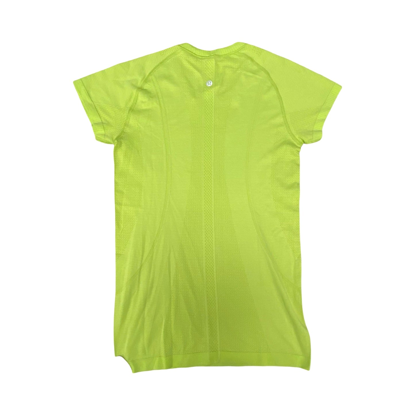 Athletic Top Ss By Lululemon In Green, Size:8