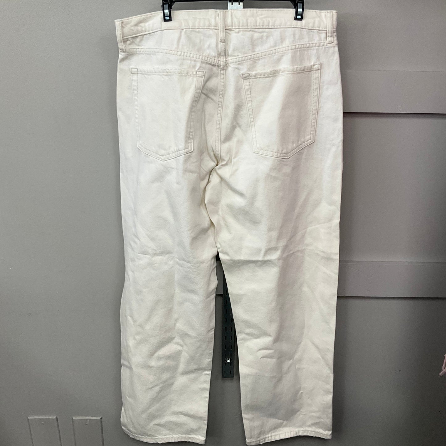 JEANS WIDE LEG by BANANA REPUBLIC In WHITE, Size: 14